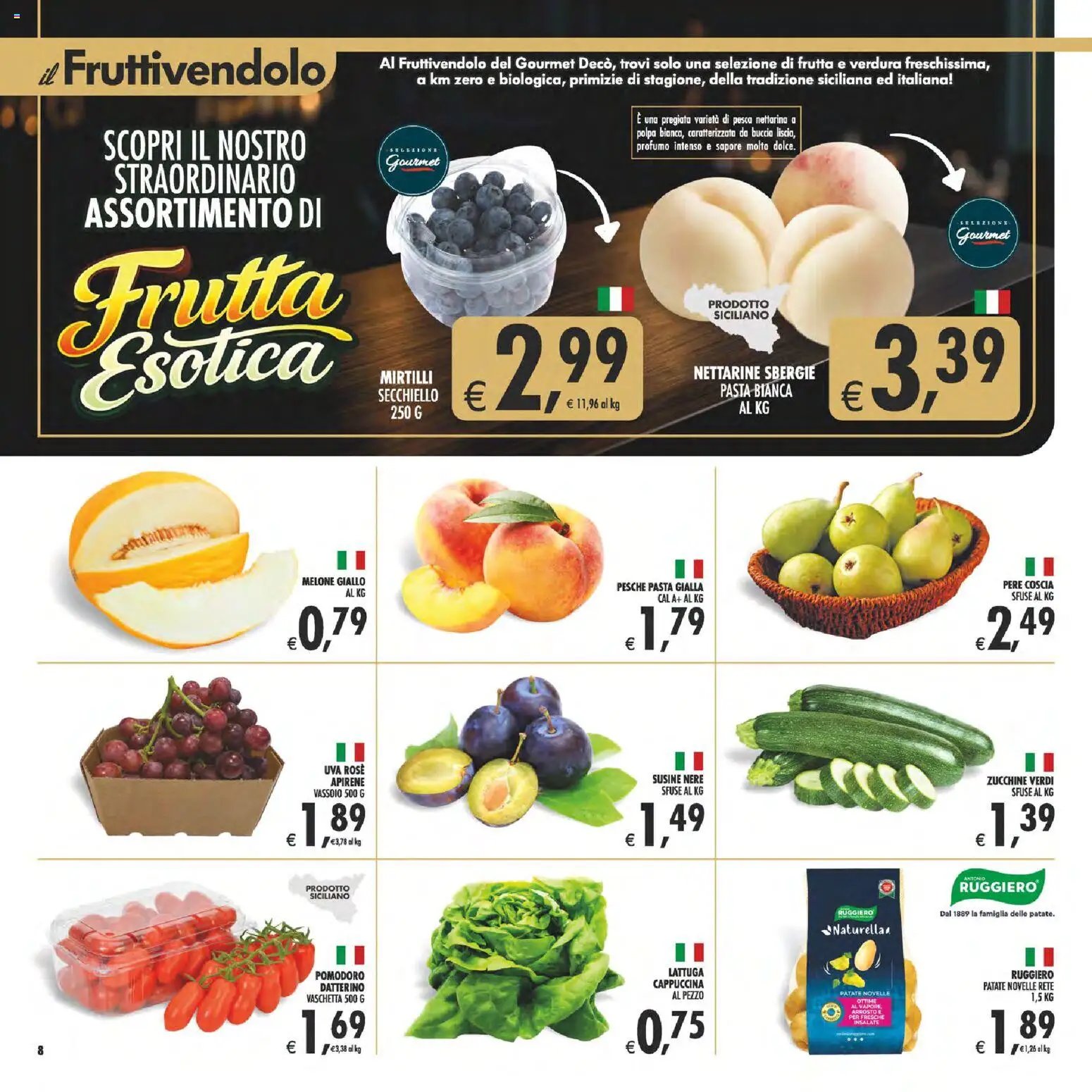 Decò volantino Gourmet Sicilia