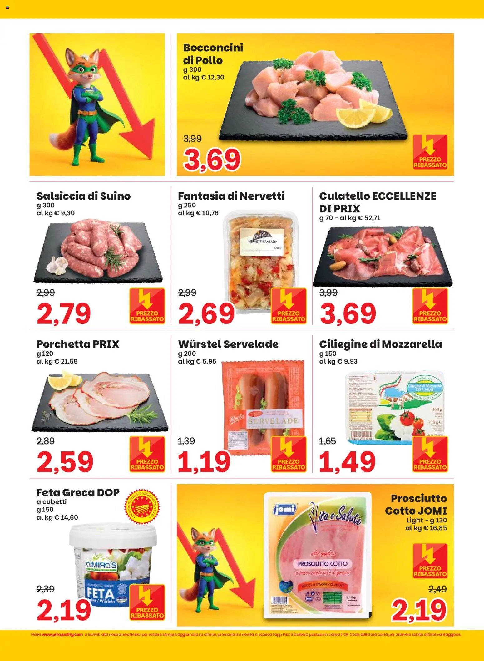 Prix volantino Settembre