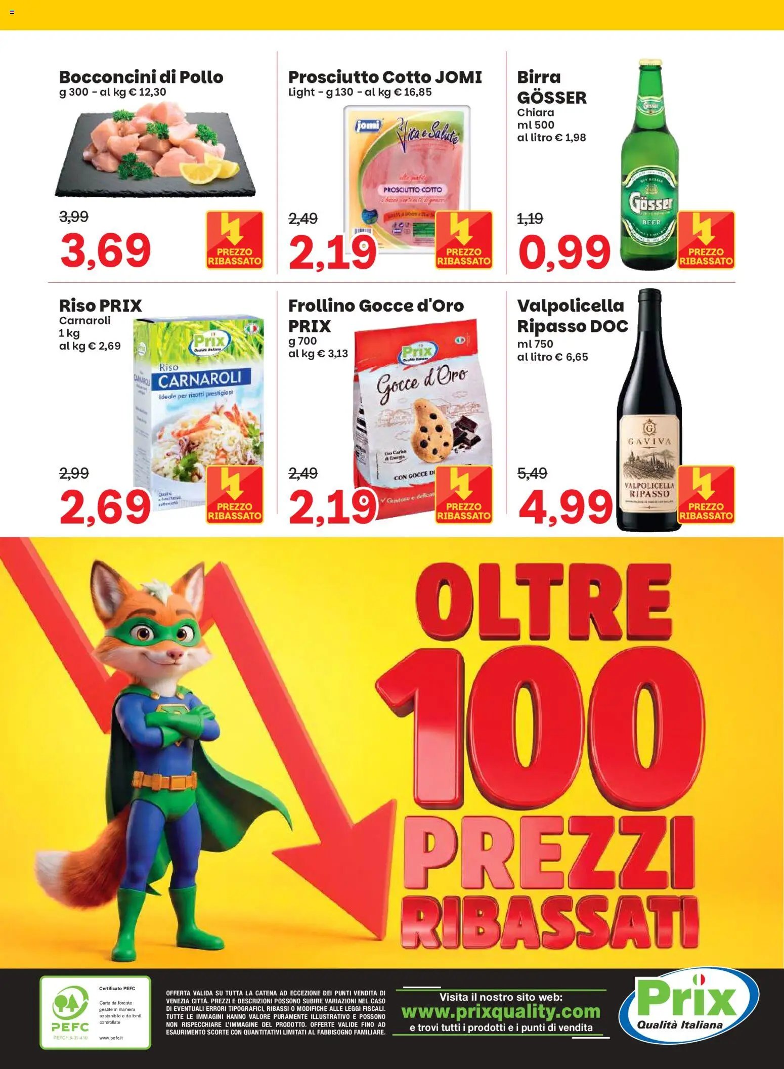 Prix volantino Settembre