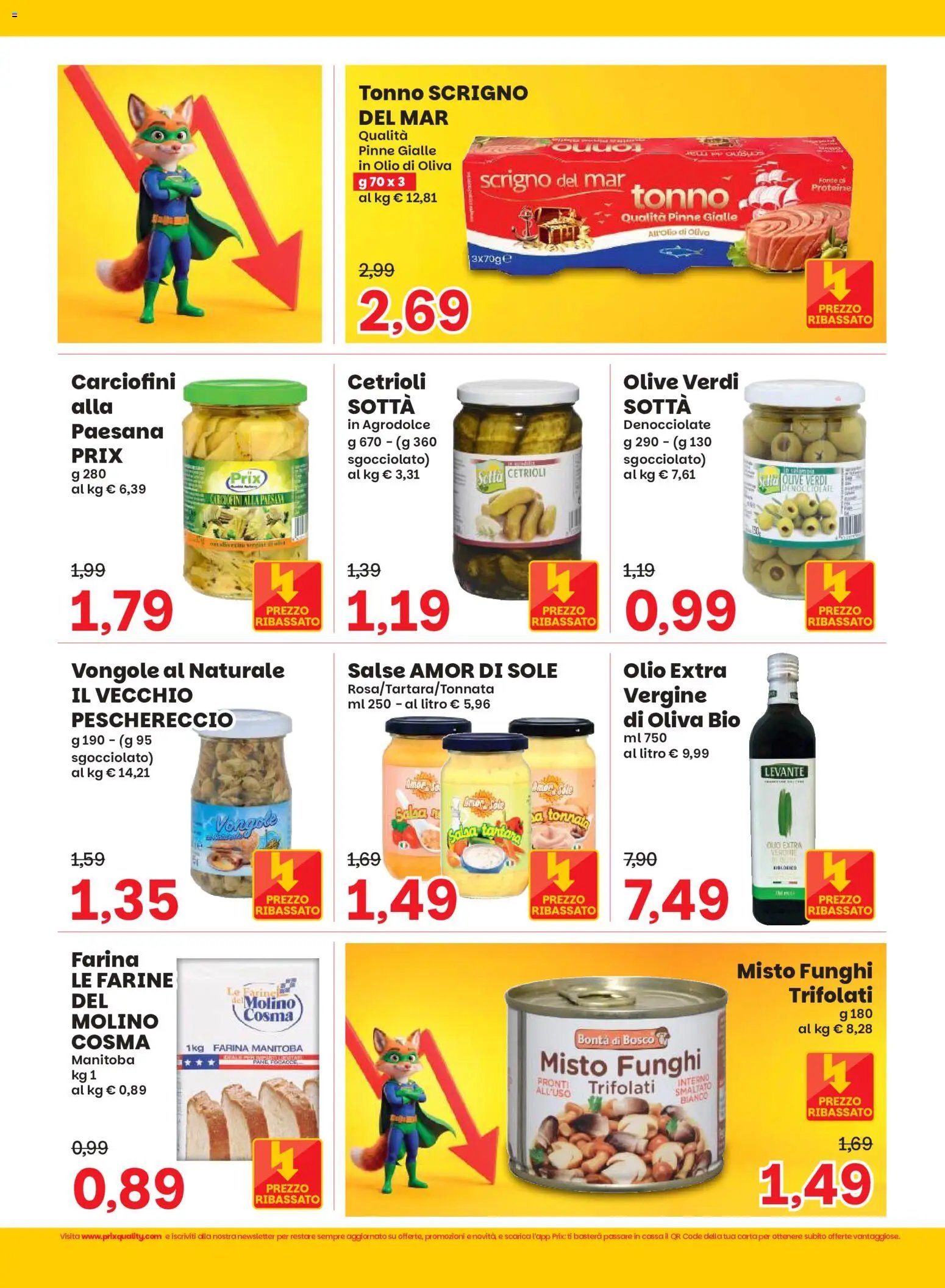 Prix volantino Settembre