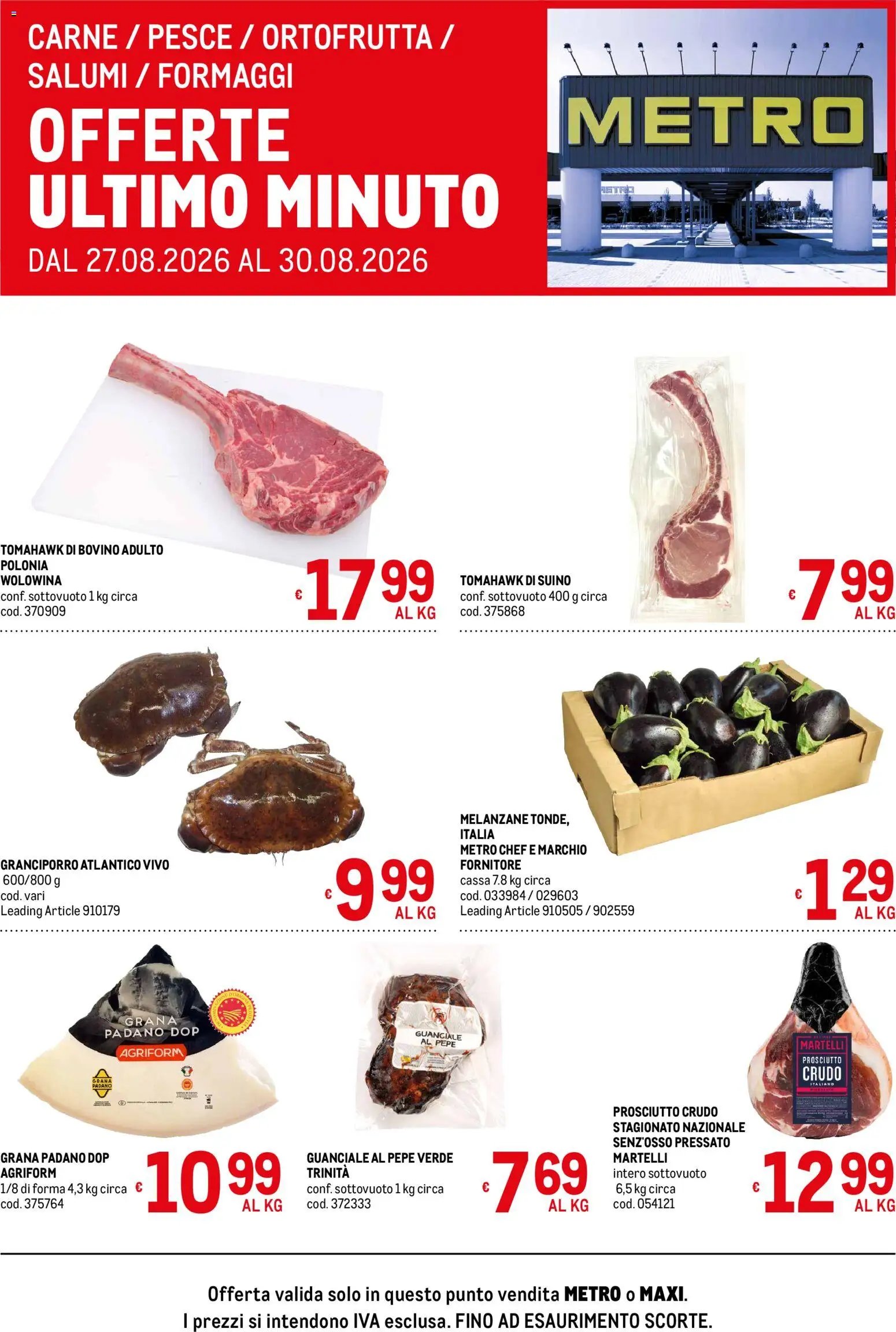 Metro volantino Offerte freschissimi
