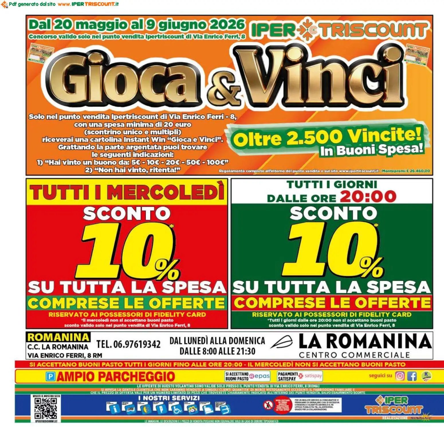 Ipertriscount volantino La Romanina