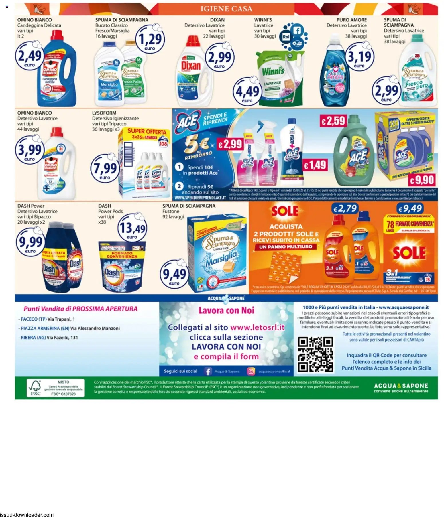 Acqua e Sapone volantino Carini