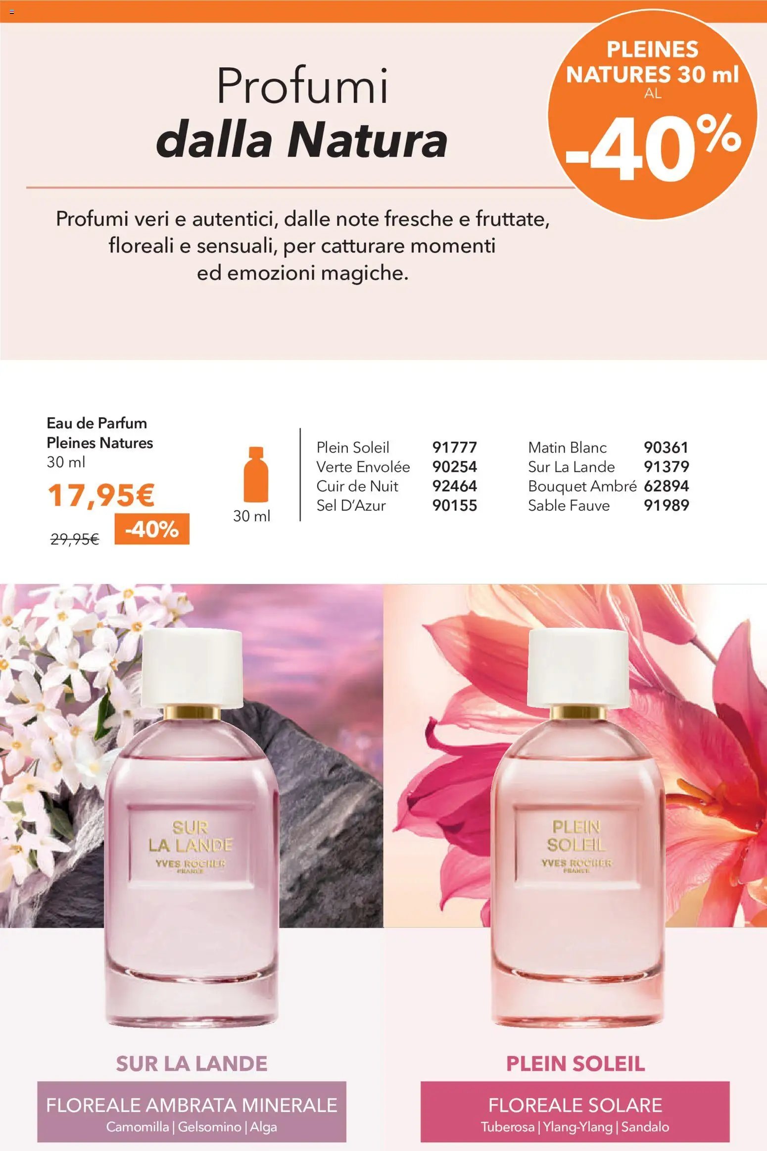 Yves Rocher catalogo Profumo