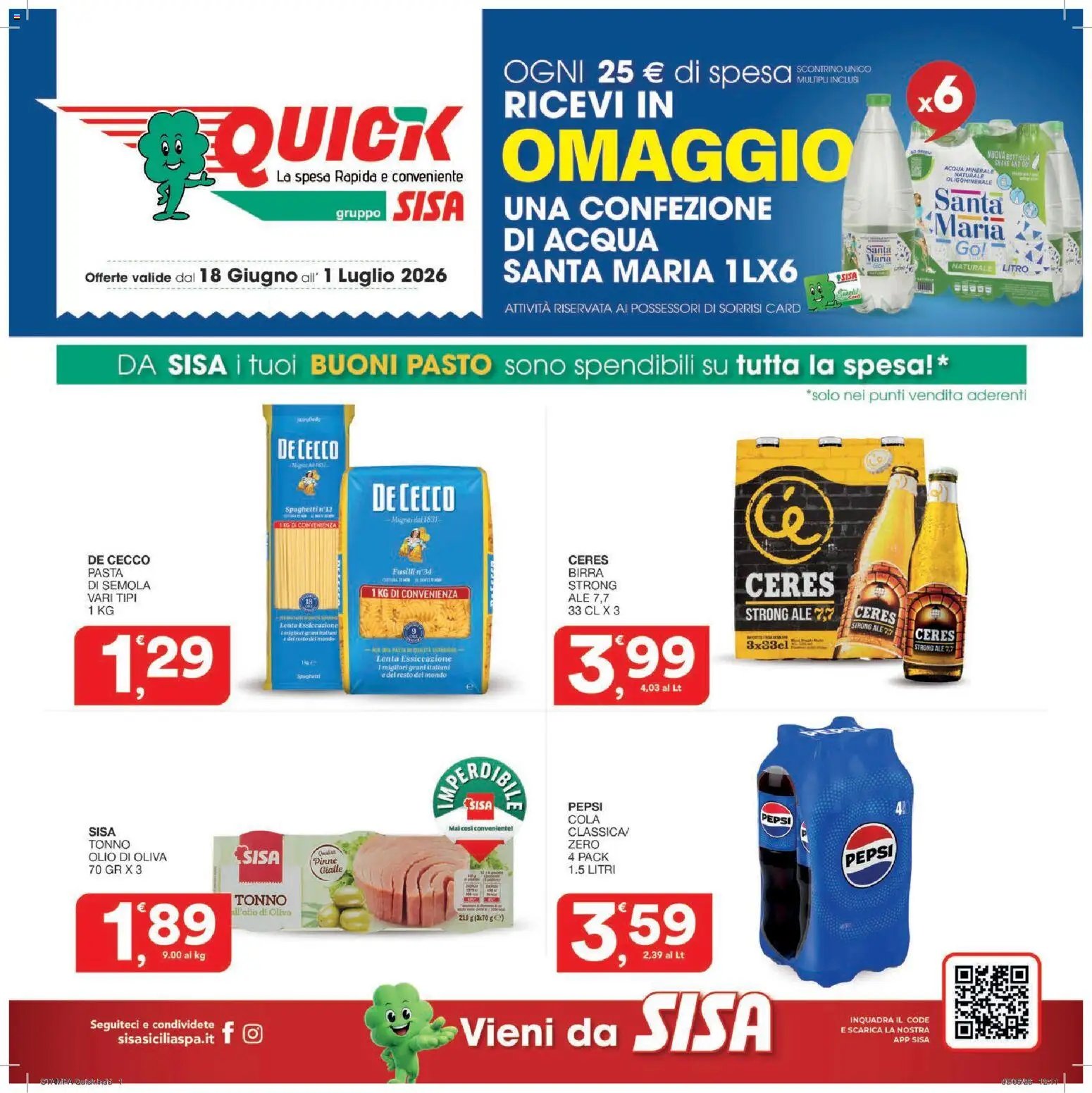 SISA volantino Quick