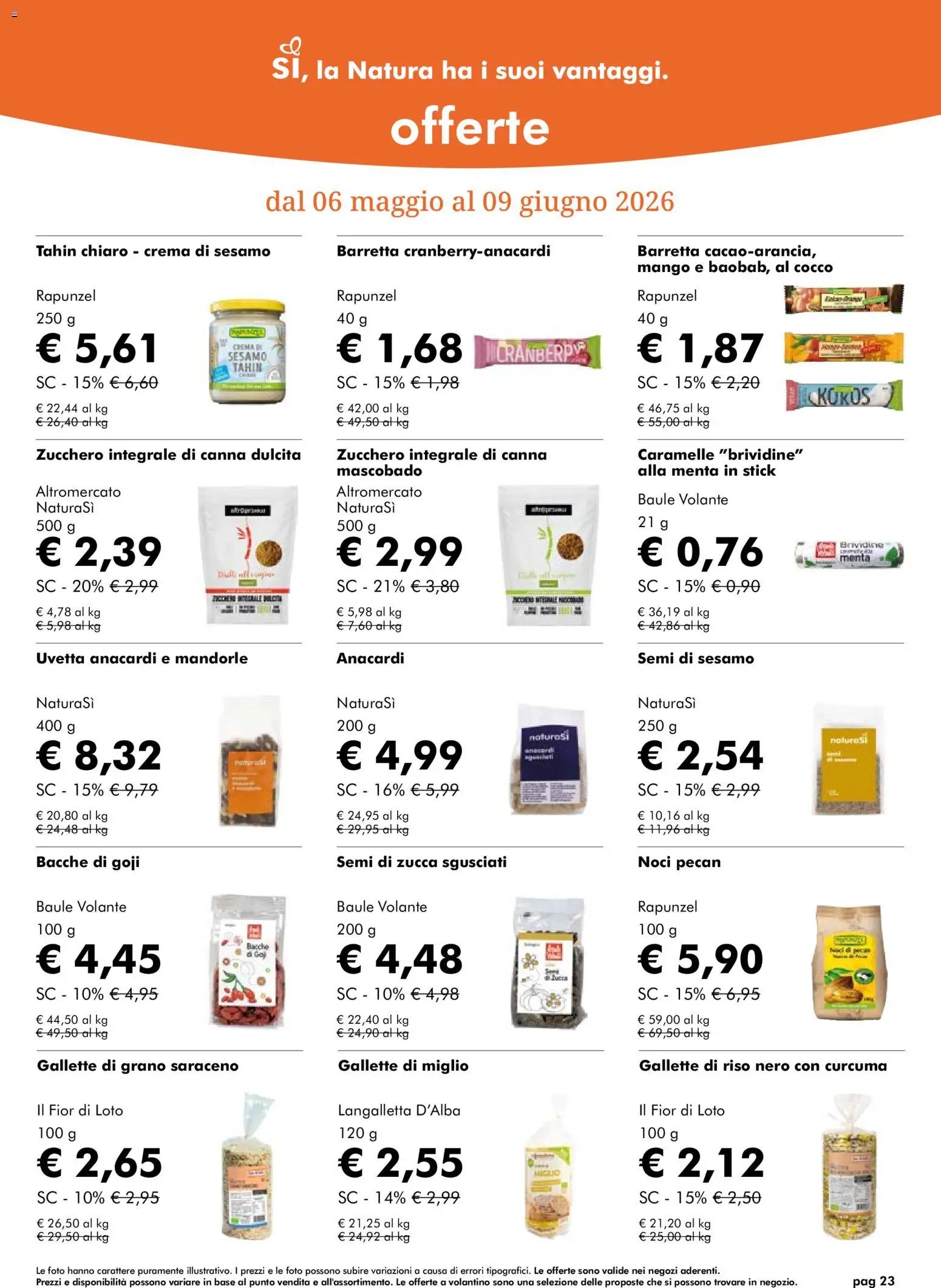 Natura Sì volantino (2026-05-06 - 2026-06-09)