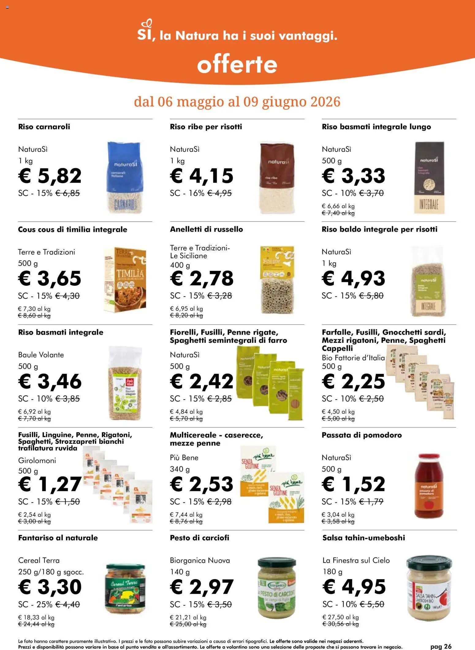 Natura Sì volantino (2026-05-06 - 2026-06-09)