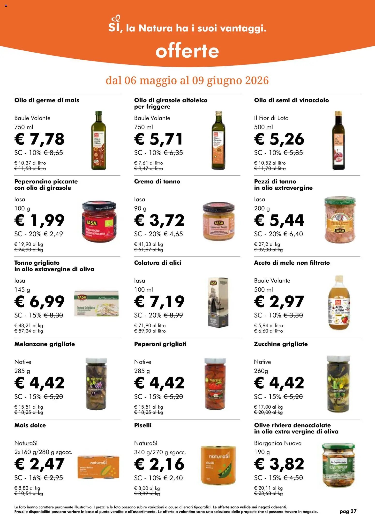 Natura Sì volantino (2026-05-06 - 2026-06-09)