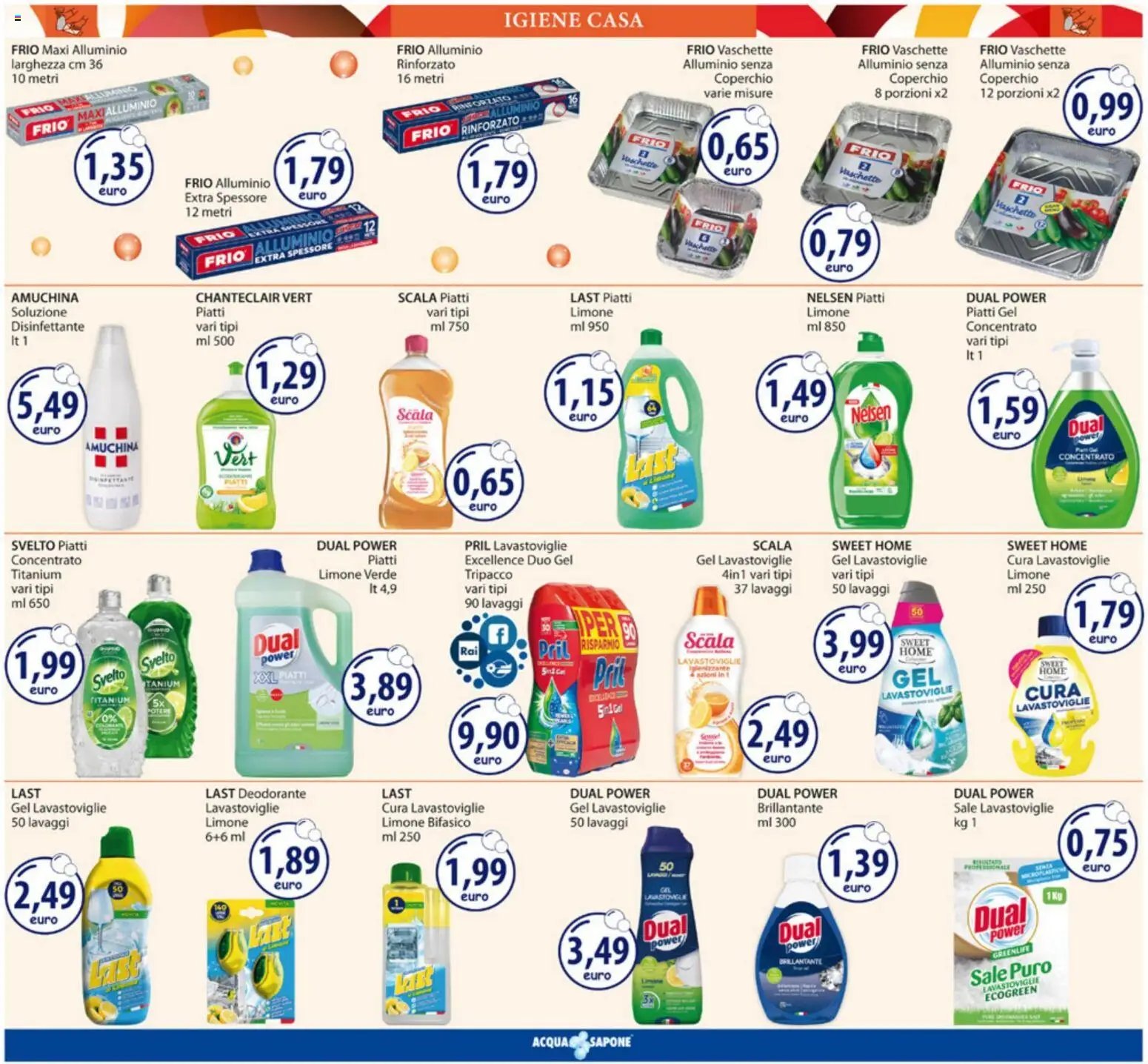 Acqua e Sapone volantino Sicilia