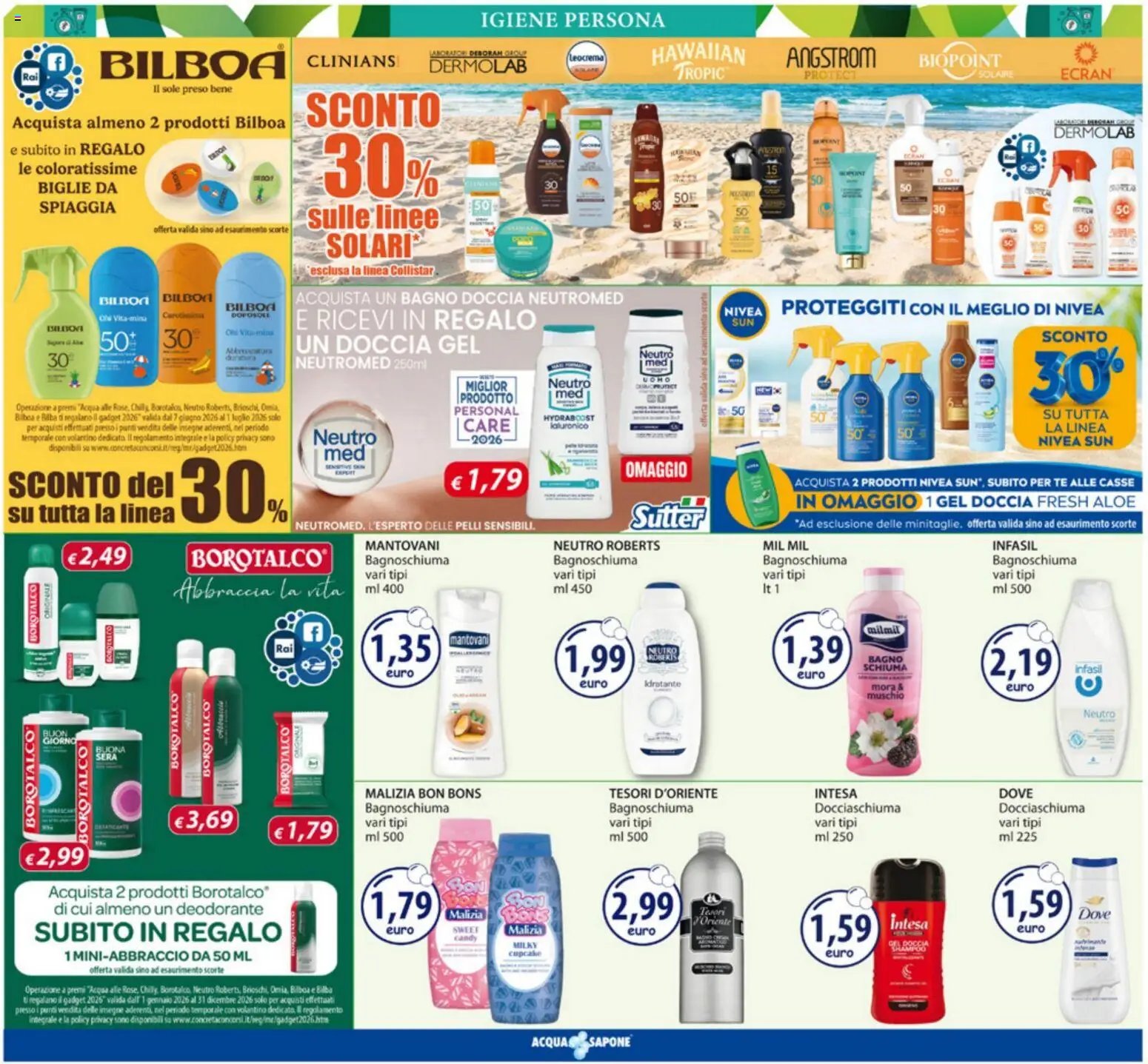 Acqua e Sapone volantino Sicilia