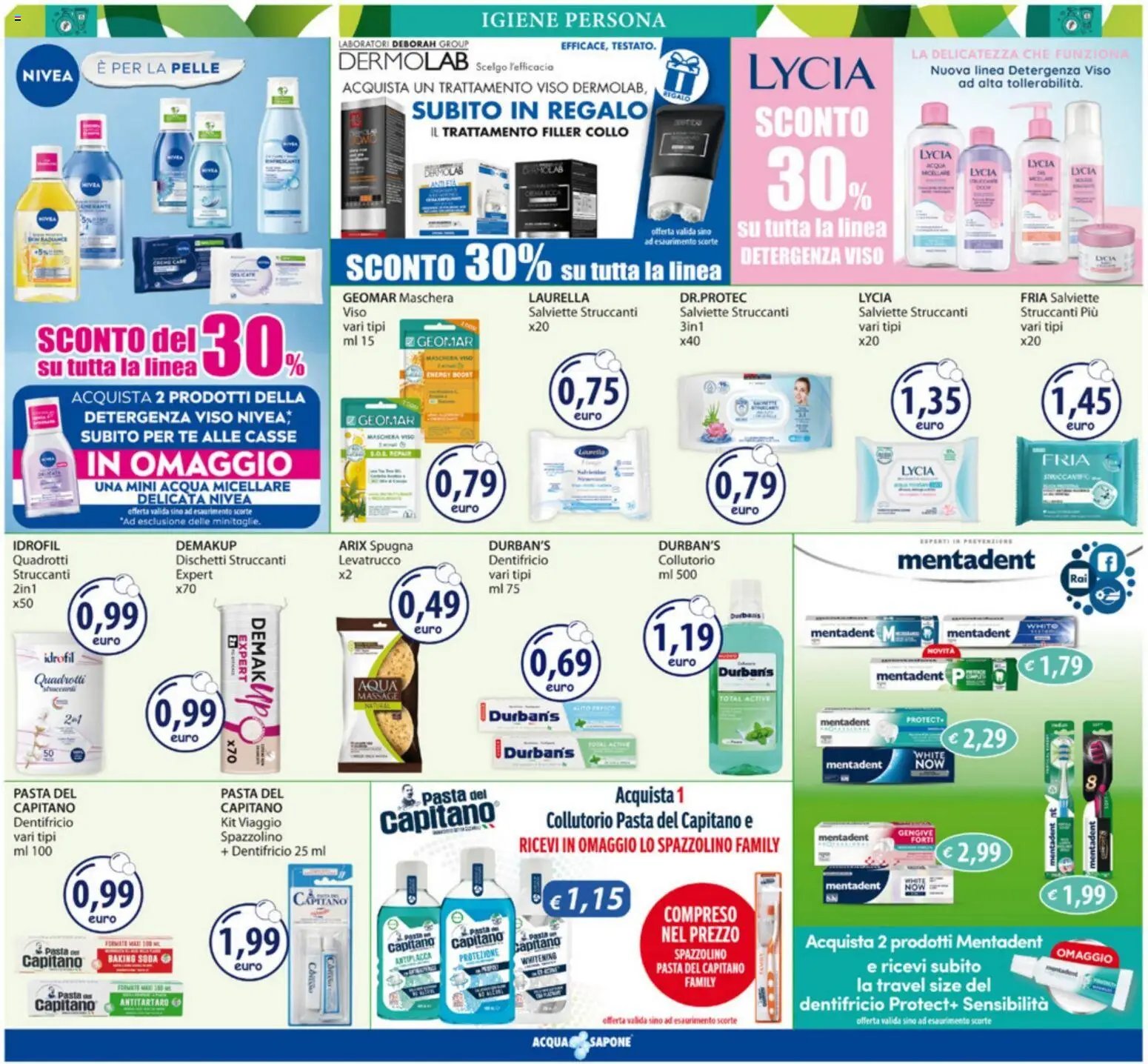 Acqua e Sapone volantino Sicilia
