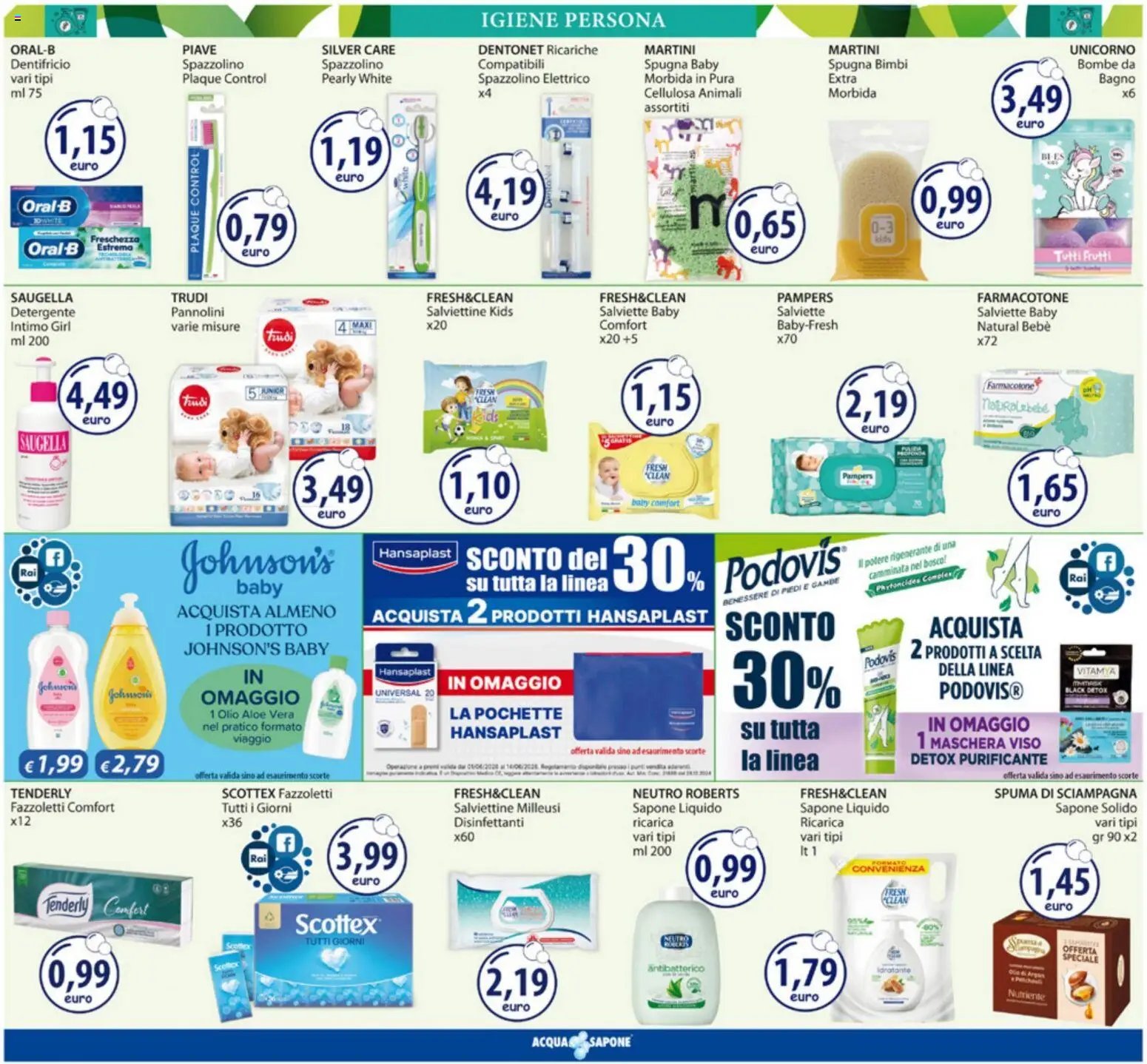 Acqua e Sapone volantino Sicilia