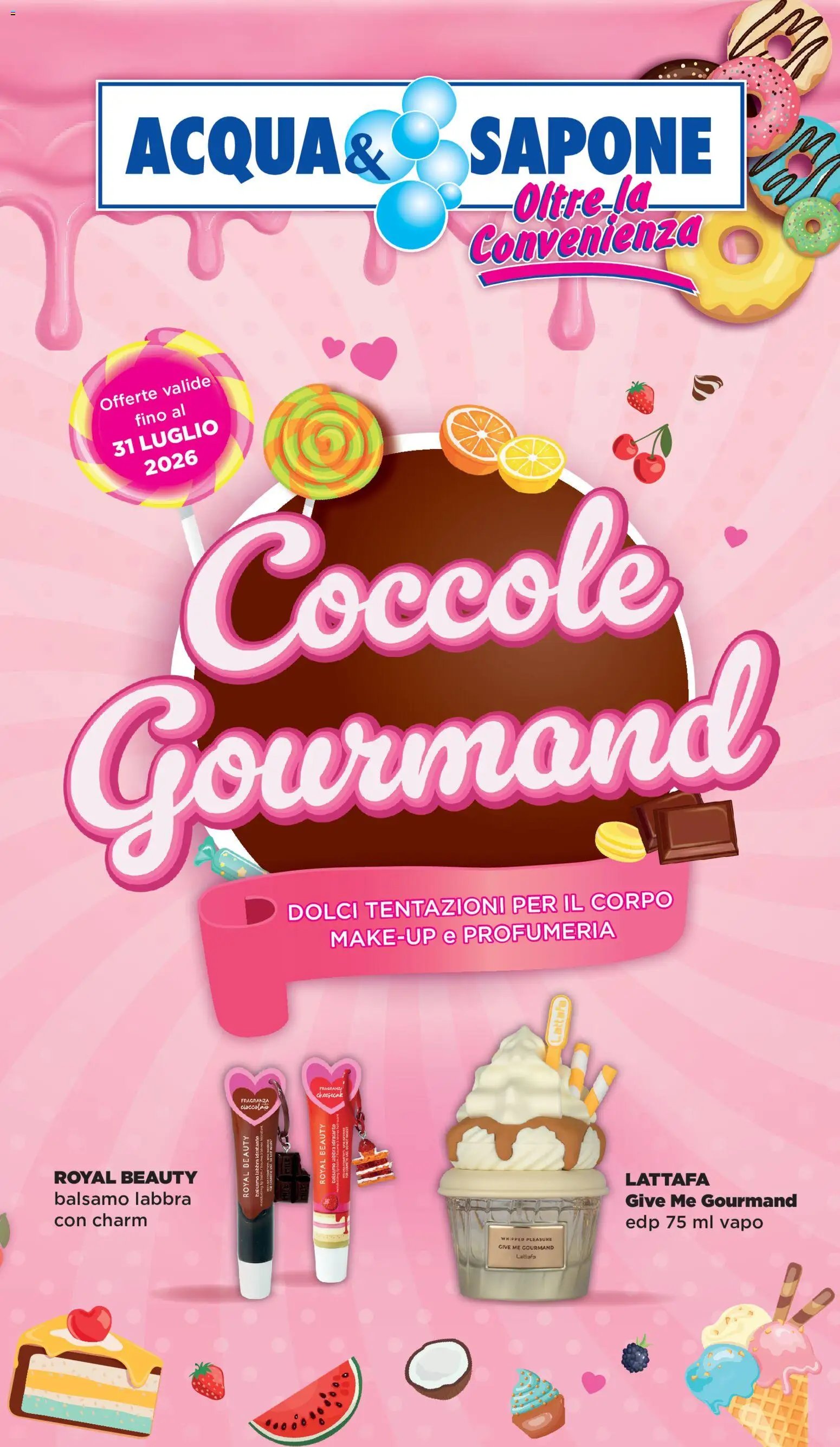 Acqua e Sapone volantino Coccole Gourmand