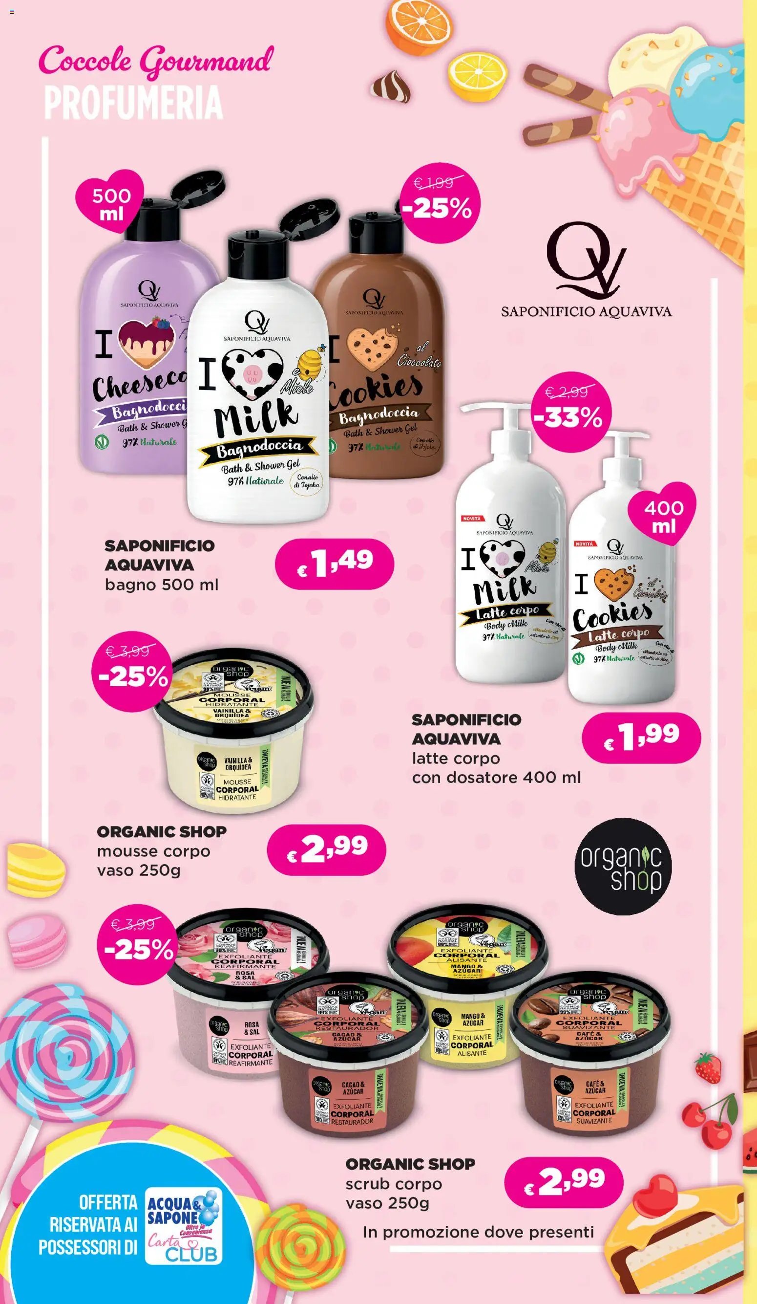 Acqua e Sapone volantino Coccole Gourmand