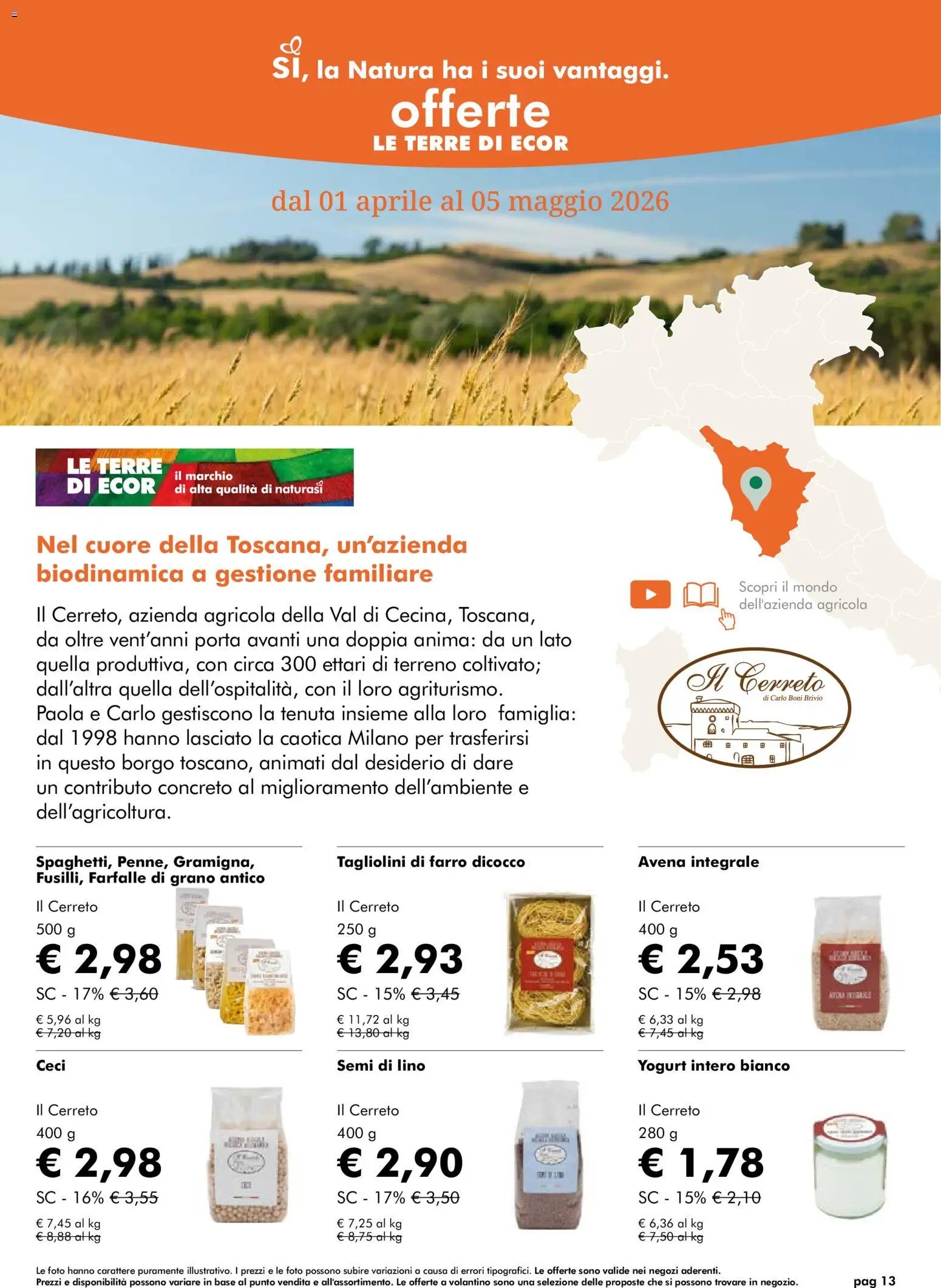 Natura Sì volantino (2026-04-01 - 2026-05-05)