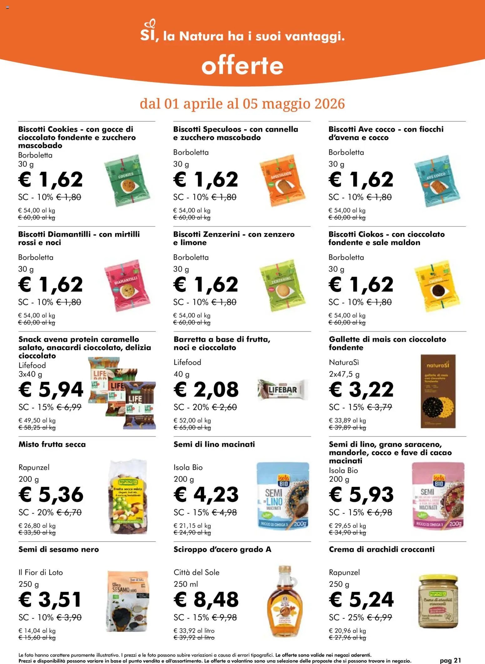 Natura Sì volantino (2026-04-01 - 2026-05-05)