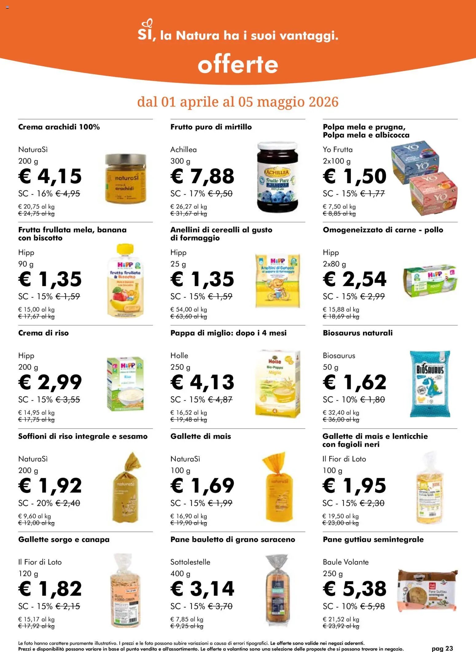Natura Sì volantino (2026-04-01 - 2026-05-05)