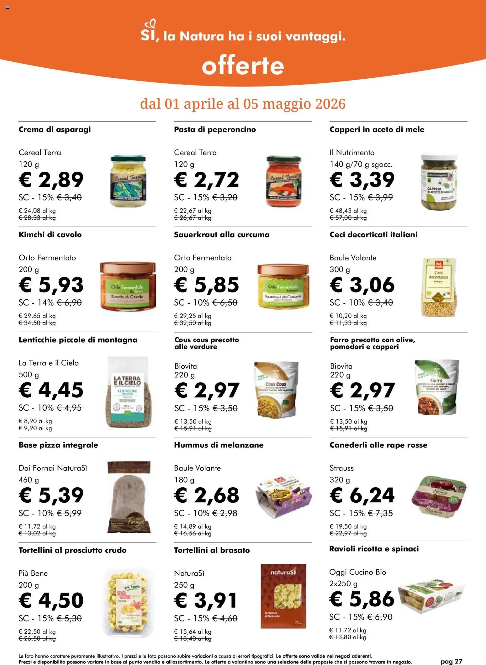 Natura Sì volantino (2026-04-01 - 2026-05-05)