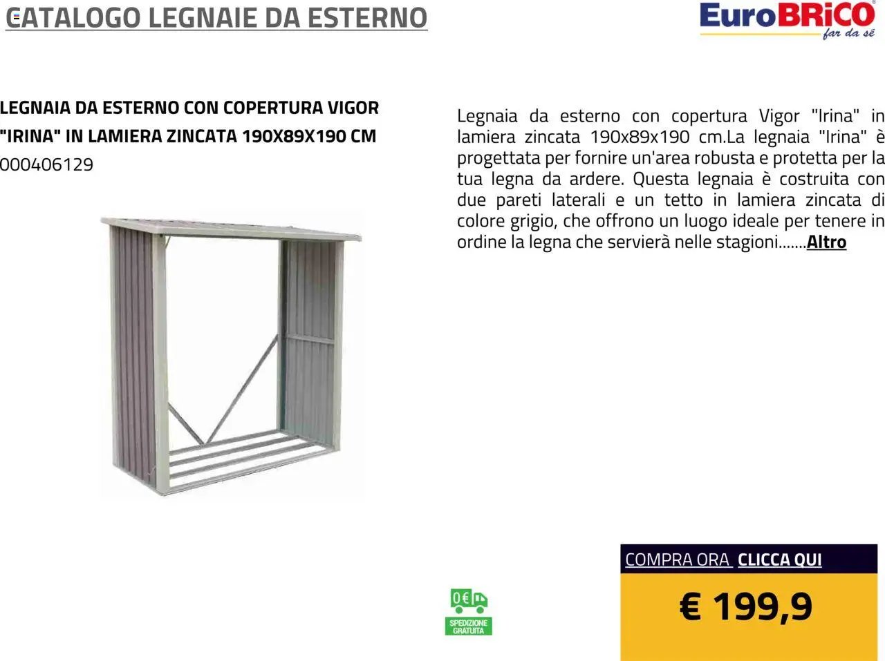 Eurobrico Legnaie da esterno catalogo