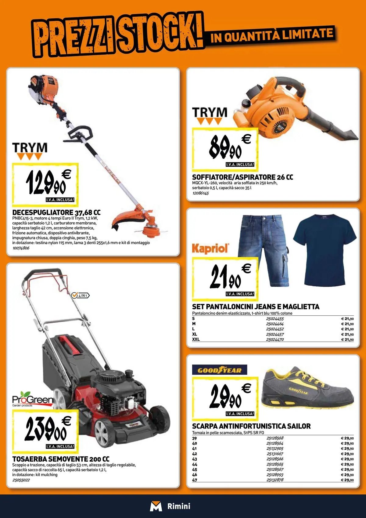 TECNOMAT - Straordinari prezzi stock!