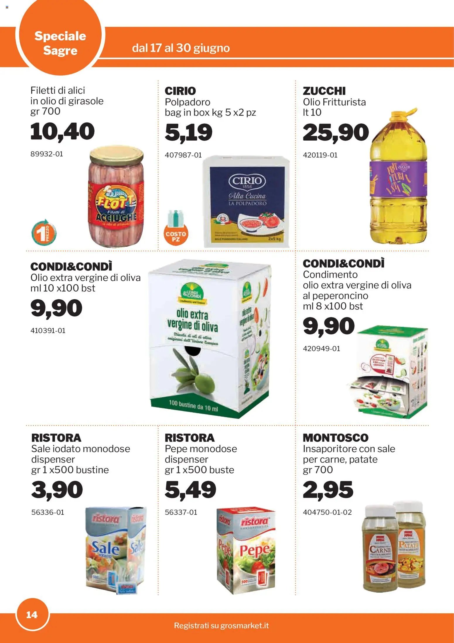 Sogegross volantino Sagre