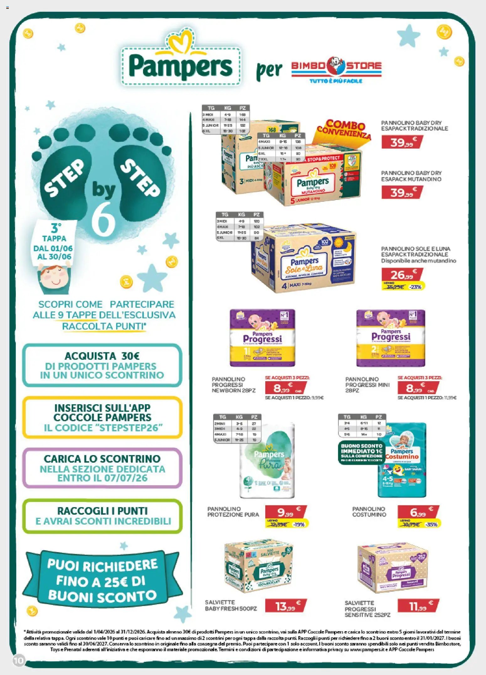 Bimbo store volantino Massafra e Gioia