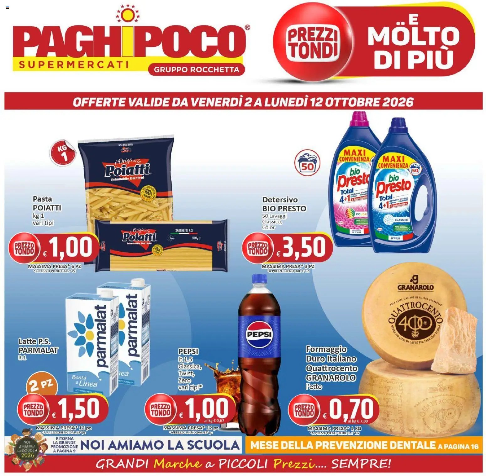 Paghi Poco volantino