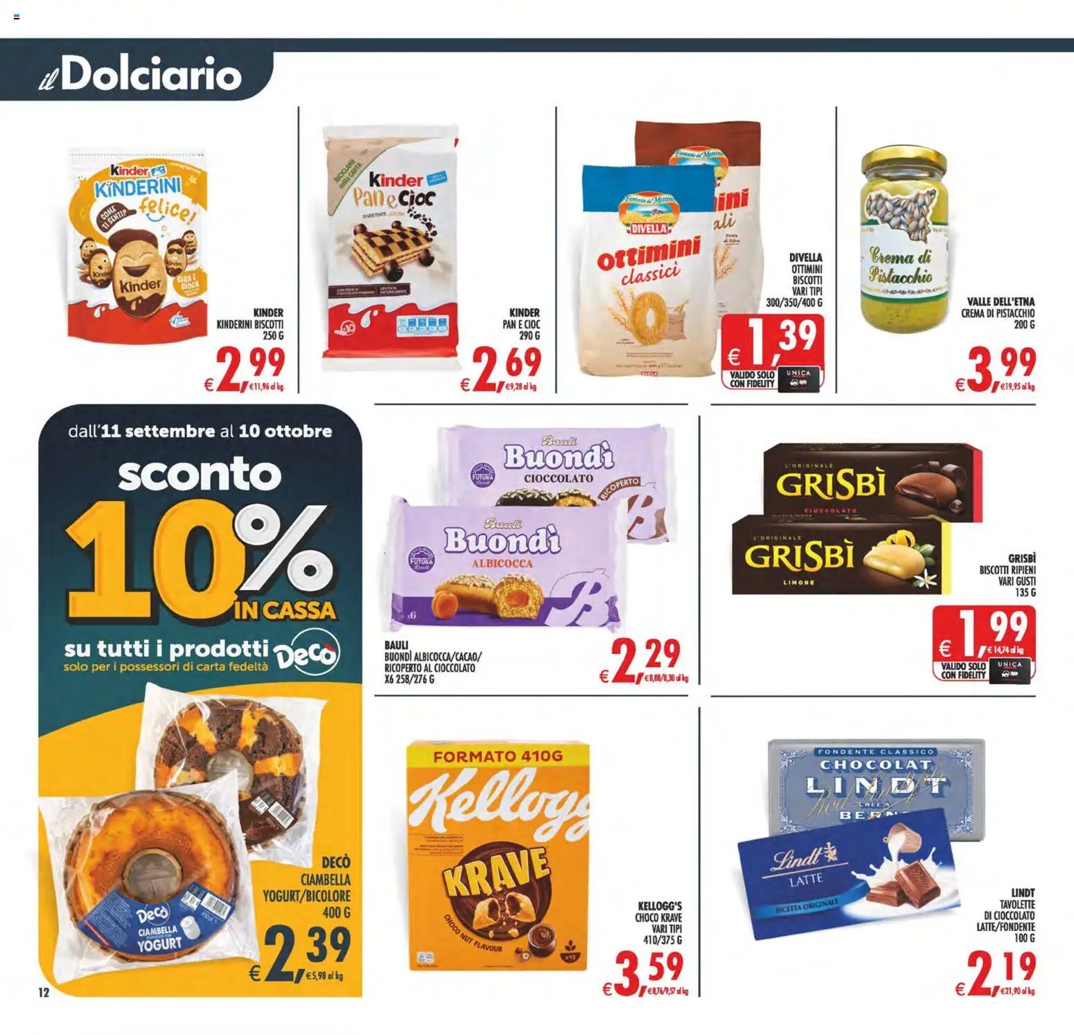 Decò volantino Maxistore, Supermercati Lipari