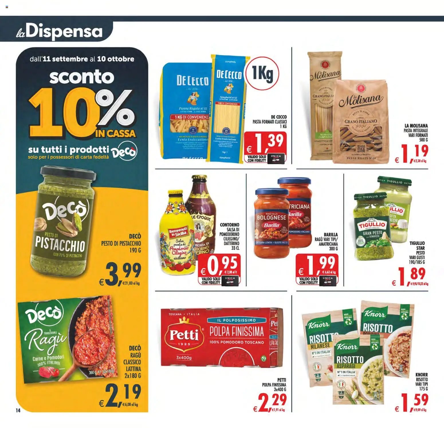 Decò volantino Maxistore, Supermercati Lipari