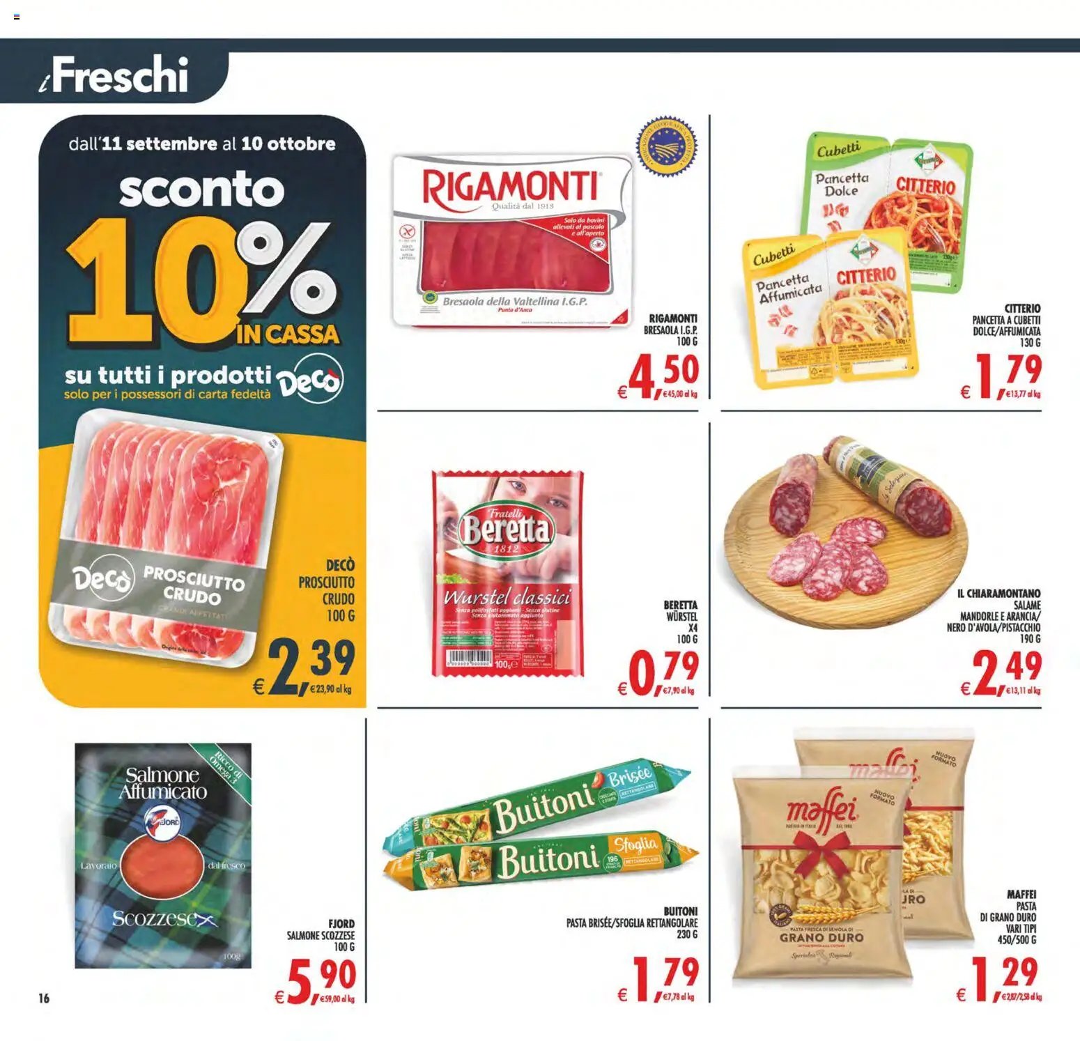 Decò volantino Maxistore, Supermercati Lipari