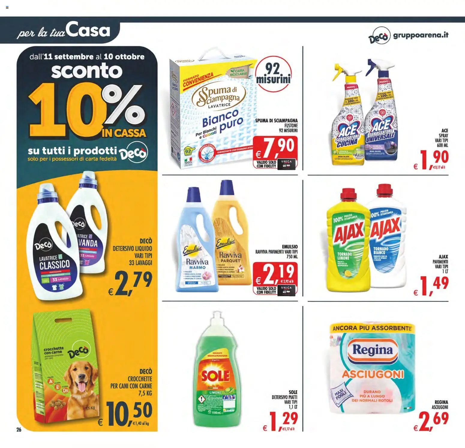 Decò volantino Maxistore, Supermercati Lipari