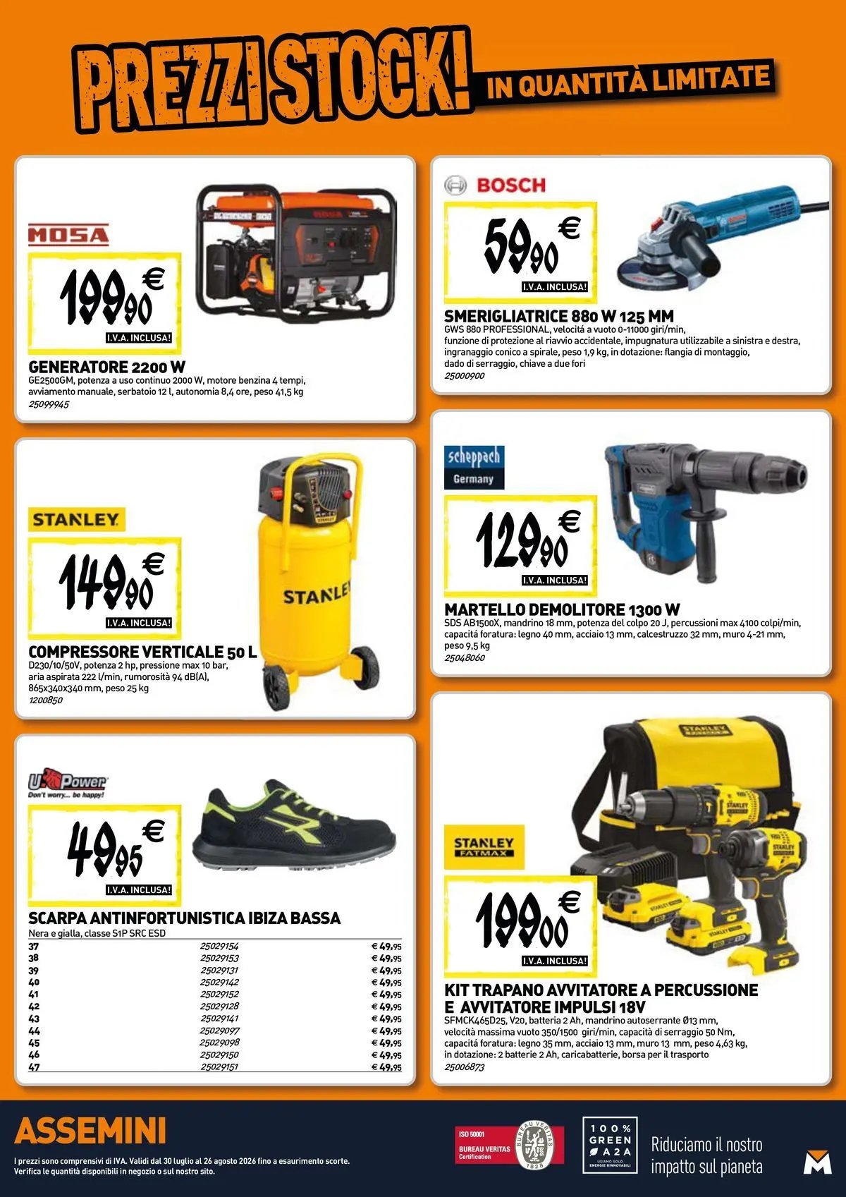 TECNOMAT - Straordinari prezzi stock!