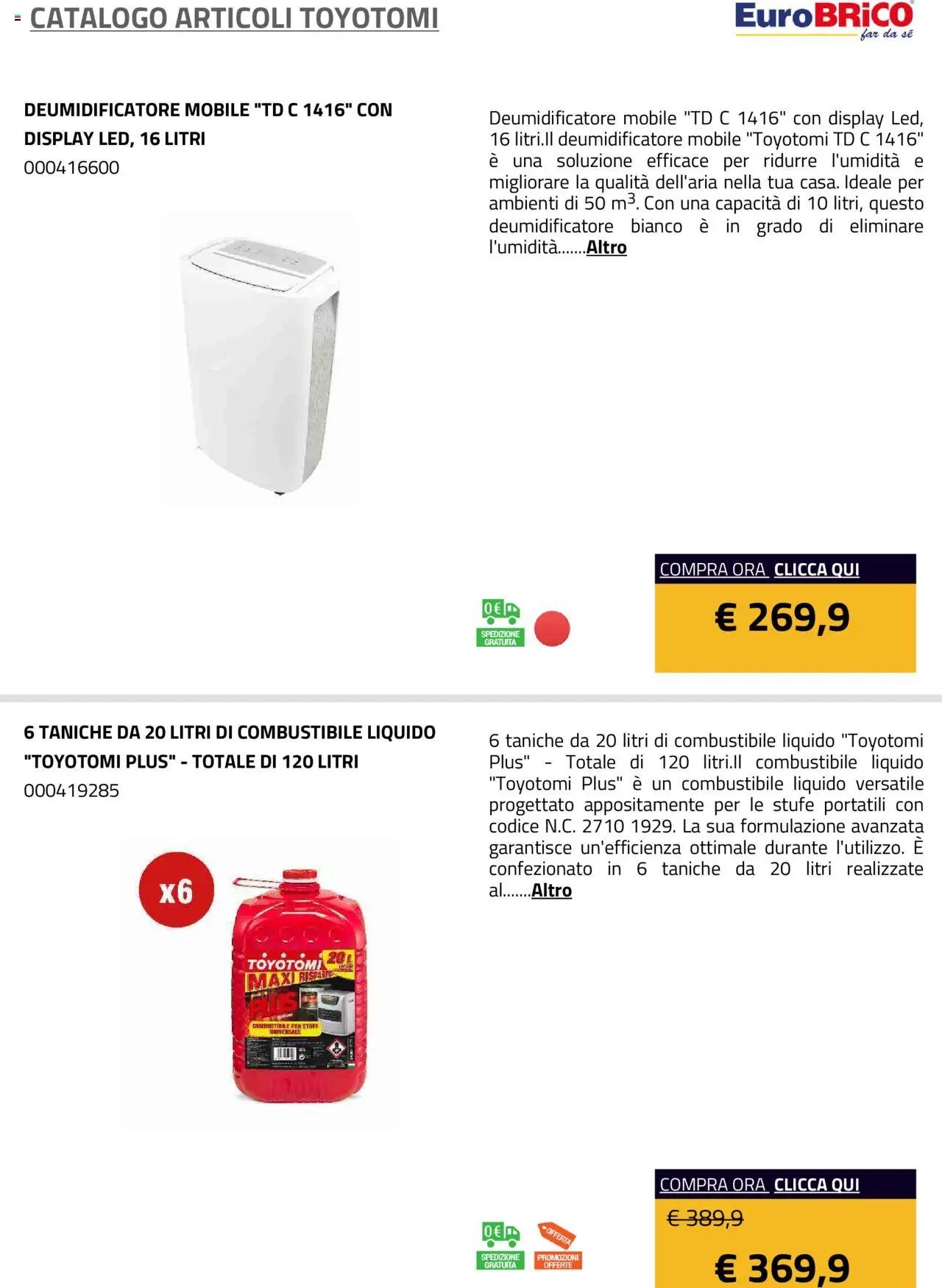 Eurobrico Articoli Toyotomi catalogo