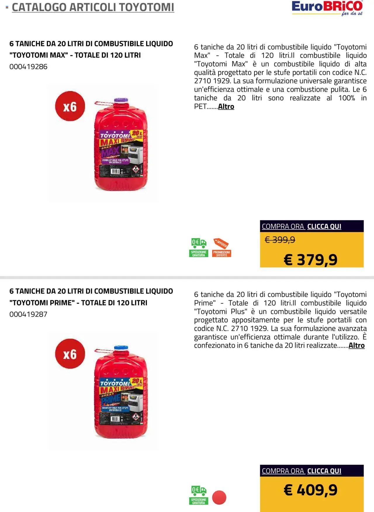 Eurobrico Articoli Toyotomi catalogo