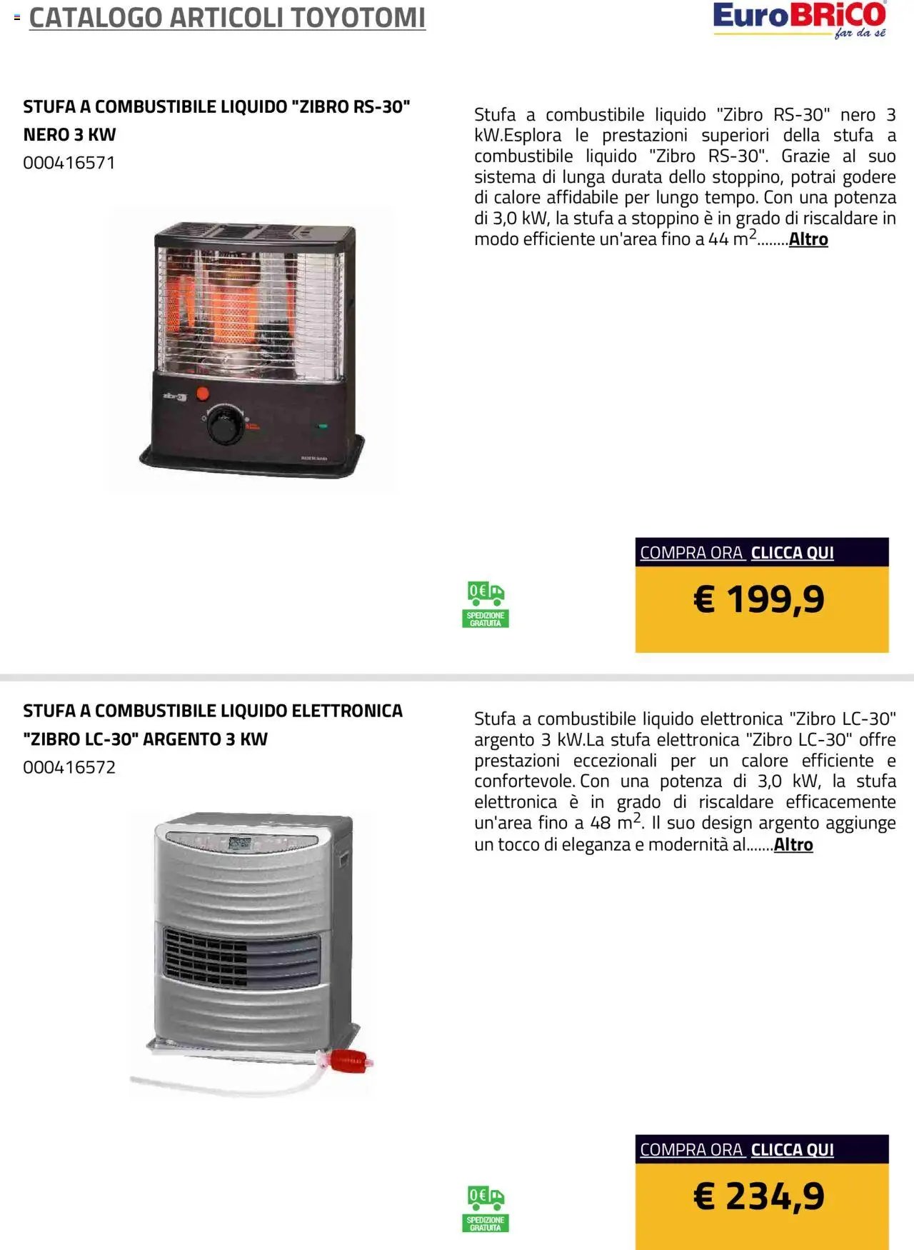 Eurobrico Articoli Toyotomi catalogo