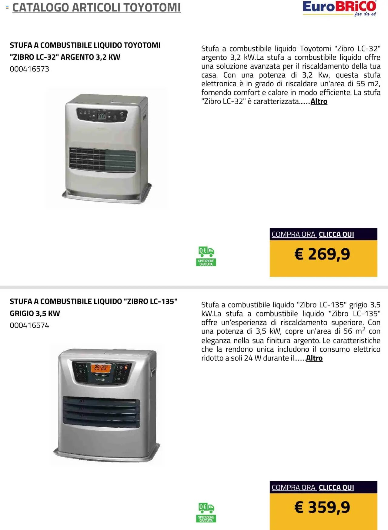 Eurobrico Articoli Toyotomi catalogo