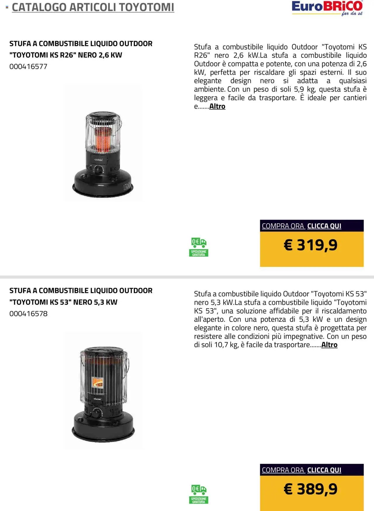 Eurobrico Articoli Toyotomi catalogo
