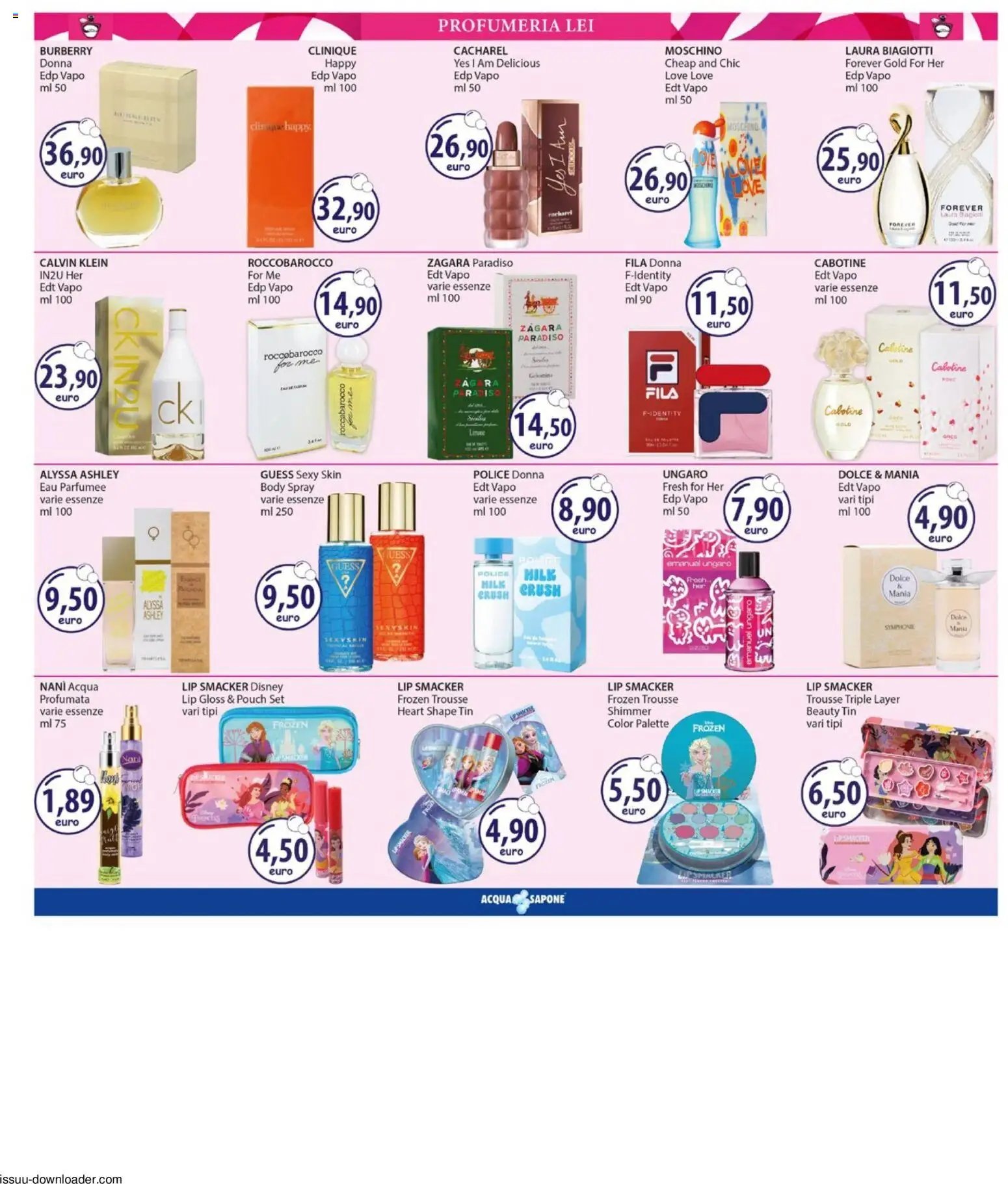 Acqua e Sapone volantino Sicilia