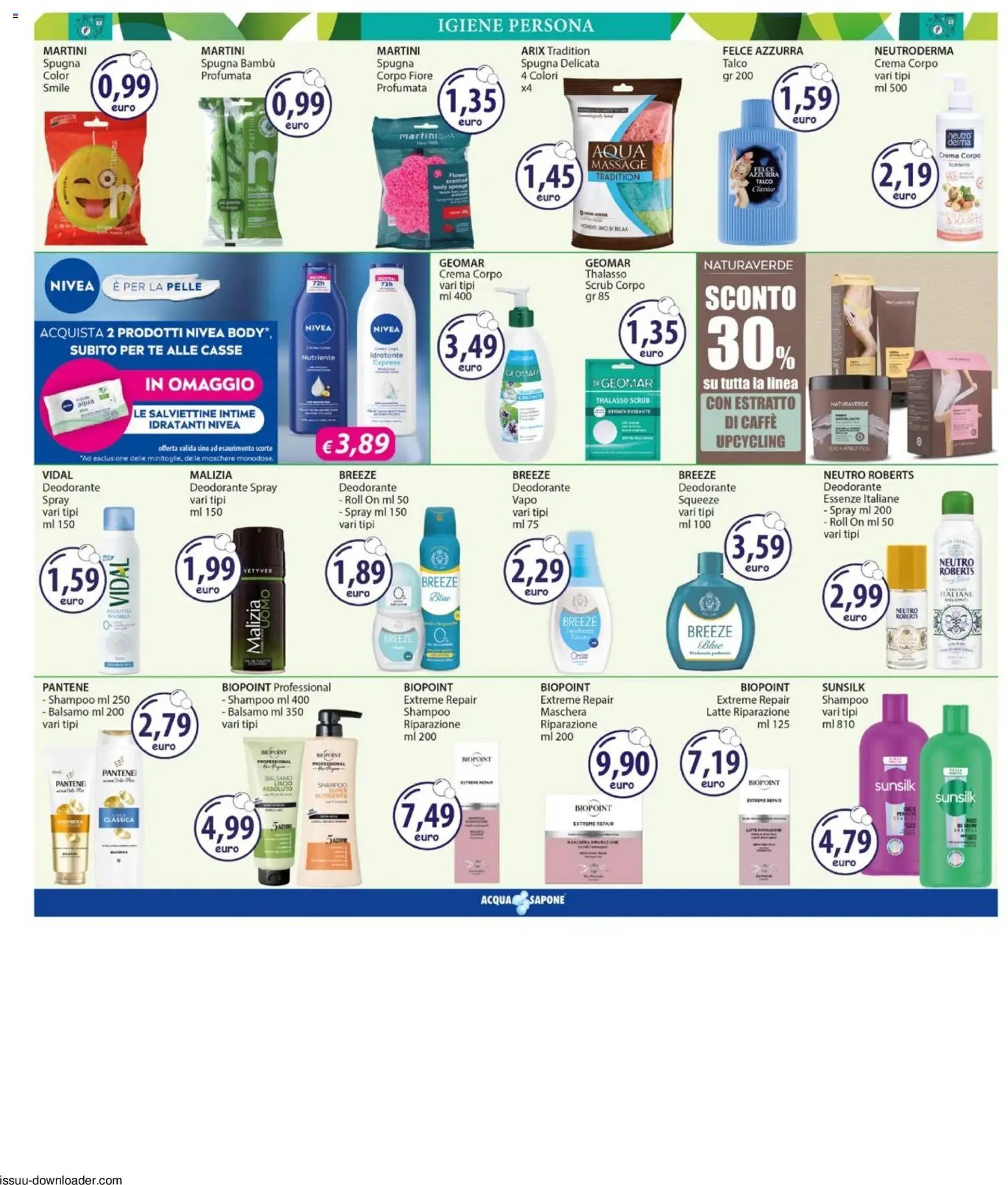 Acqua e Sapone volantino Sicilia