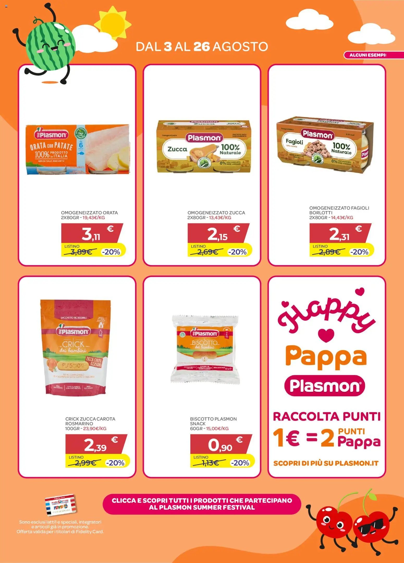 Bimbo store volantino Summer Festival