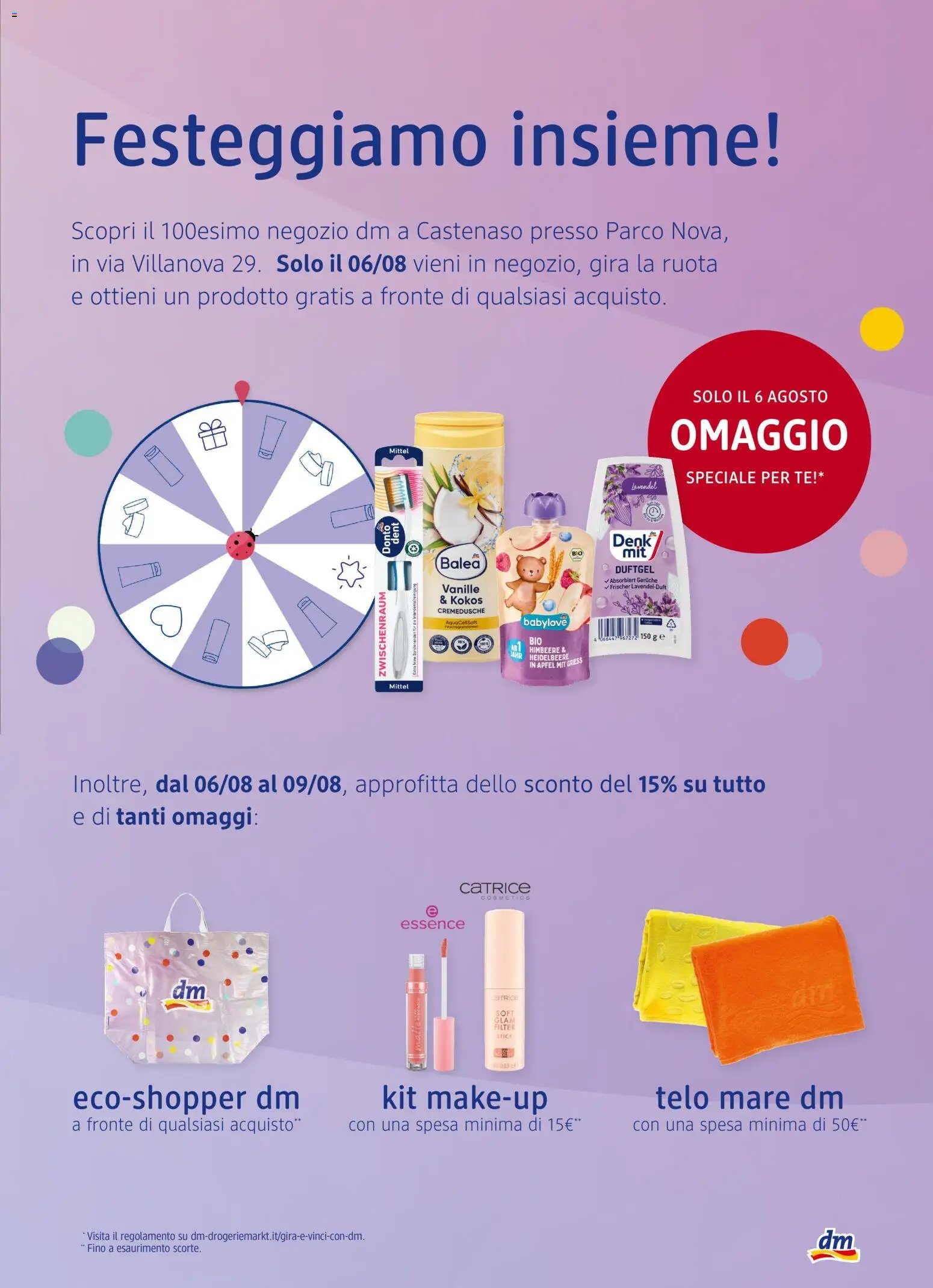 dm drogerie markt volantino Apertura Castenaso