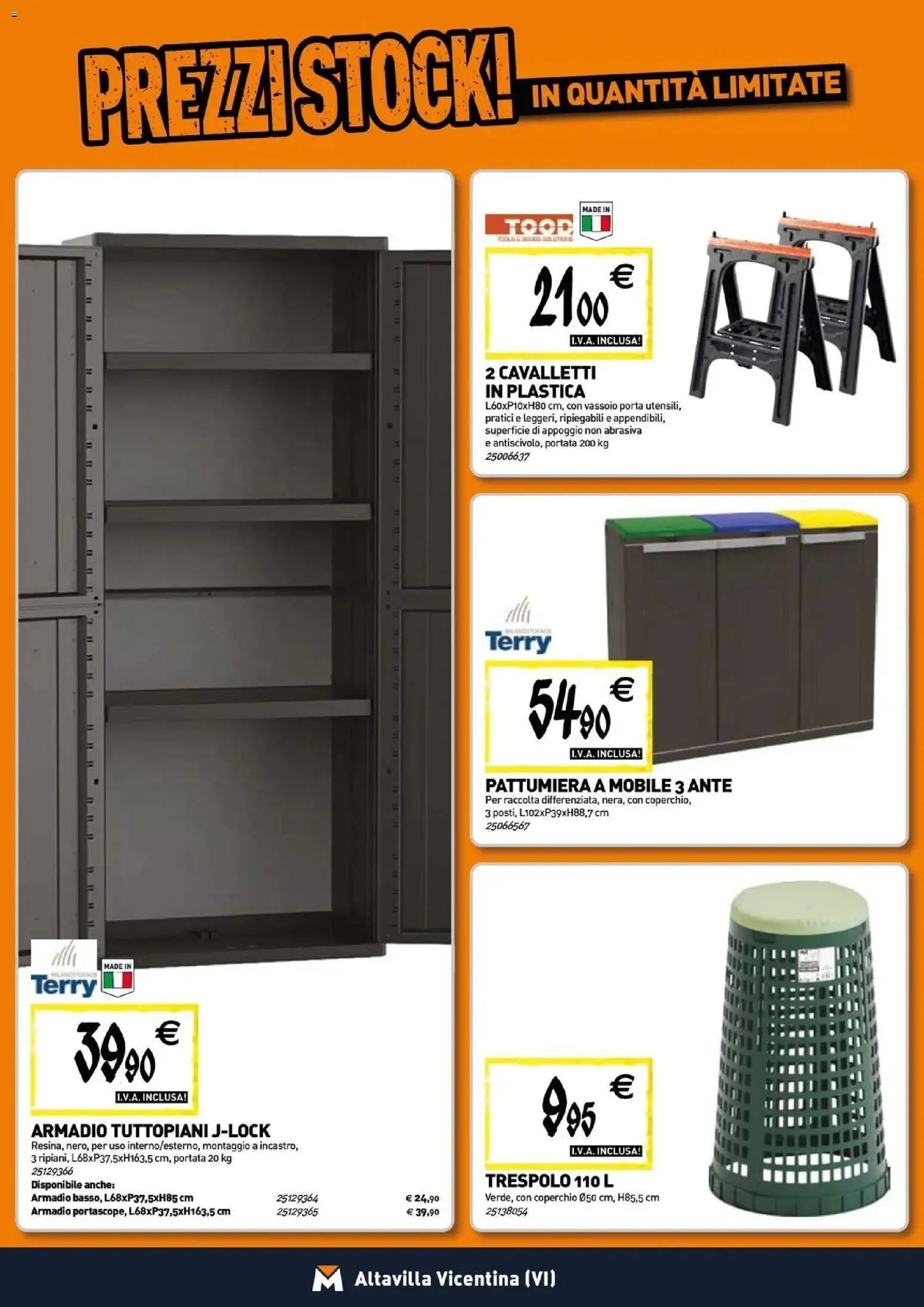 TECNOMAT - Straordinari prezzi stock!