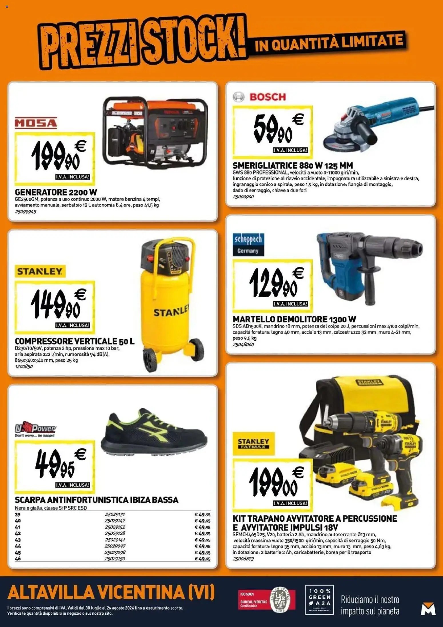 TECNOMAT - Straordinari prezzi stock!
