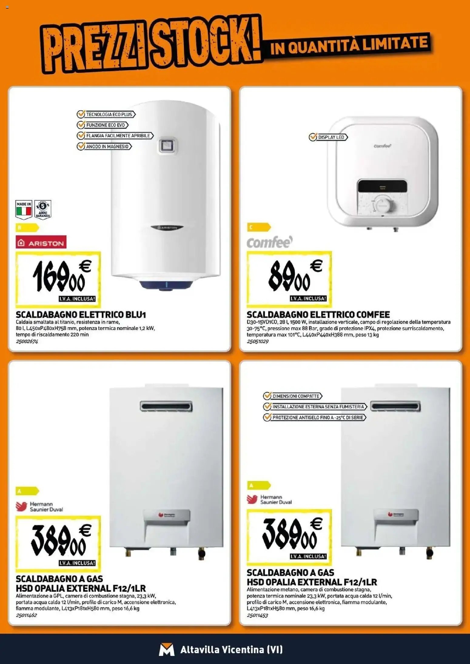 TECNOMAT - Straordinari prezzi stock!