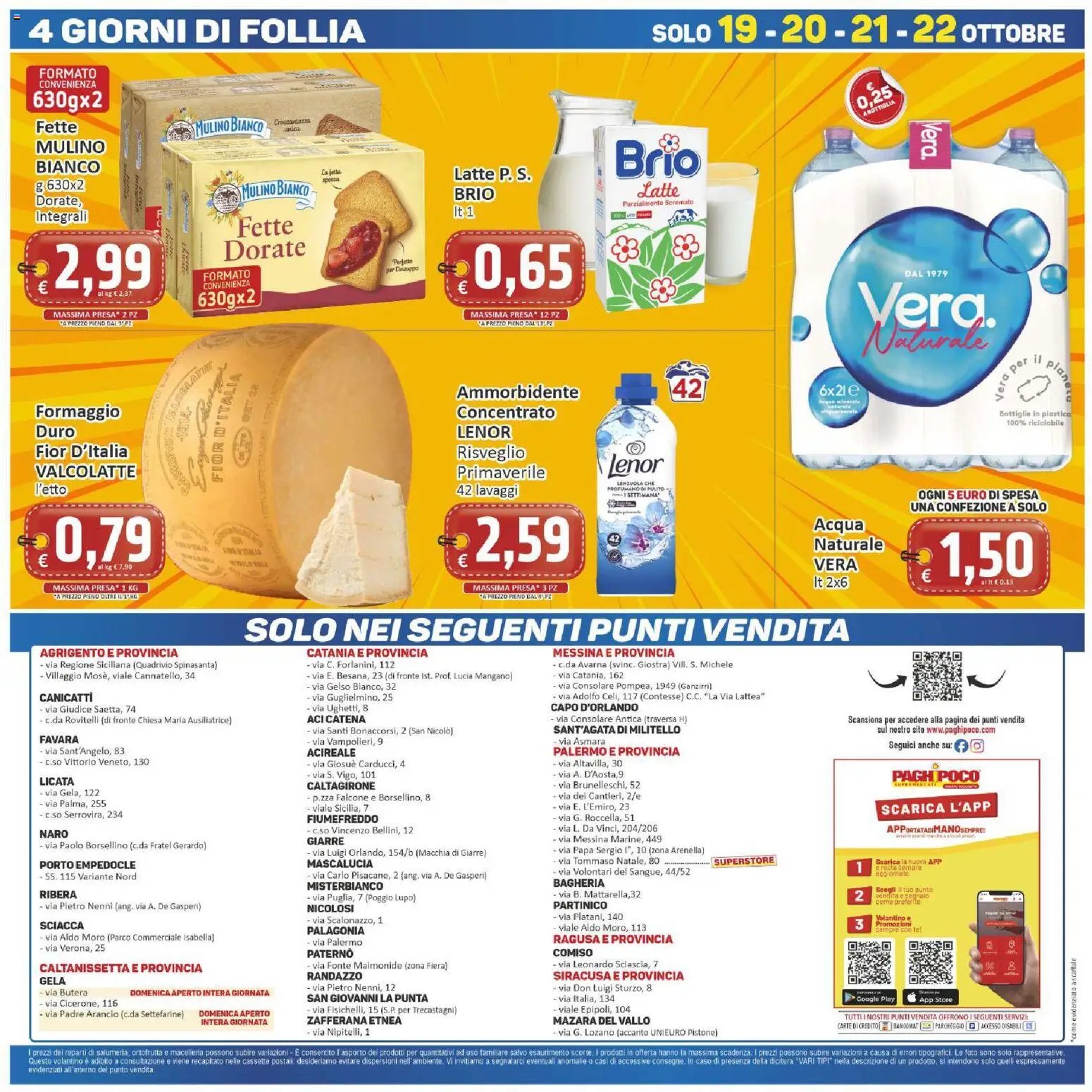 Paghi Poco volantino