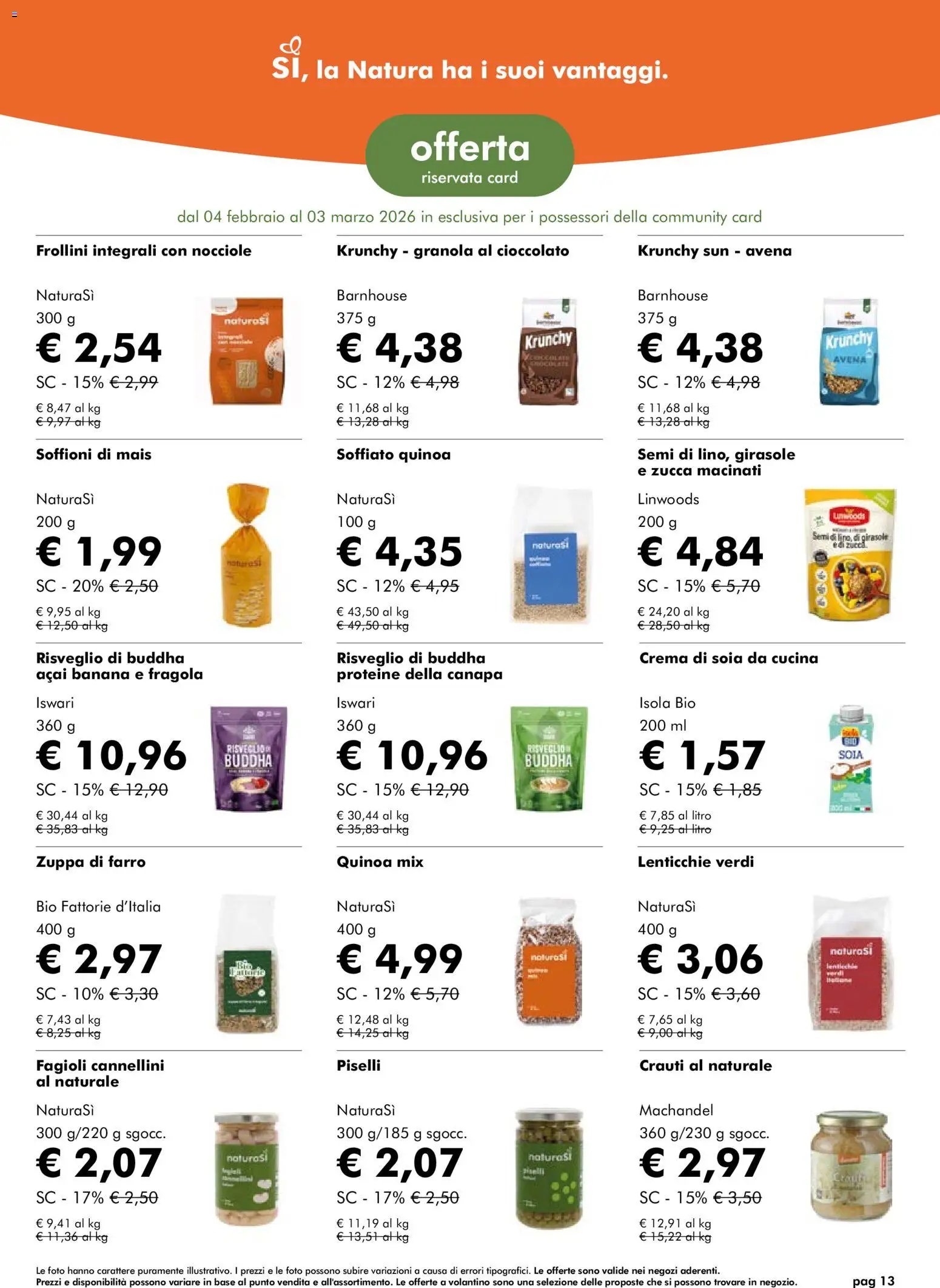 Volantino Natura Sì	 (2026-02-04 - 2026-03-03)