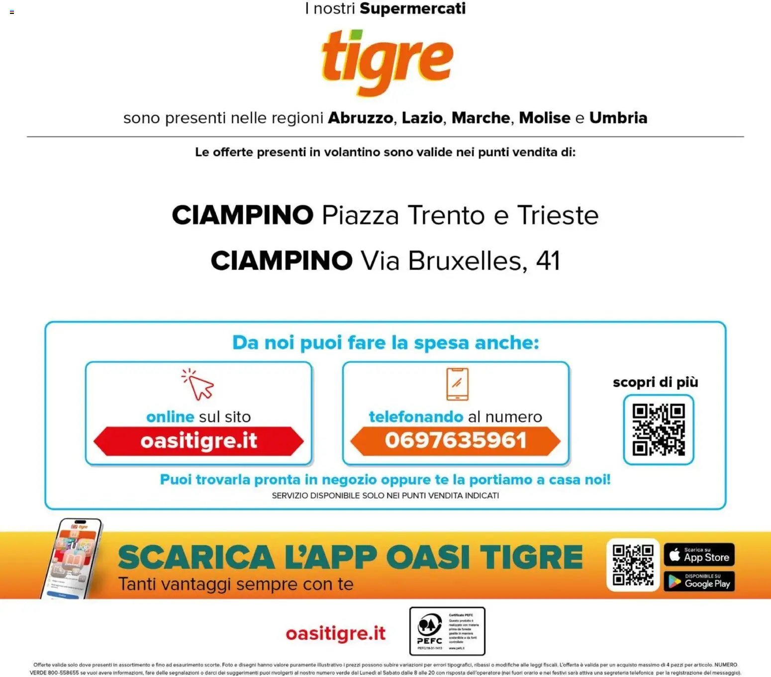 Tigre volantino Ciampino
