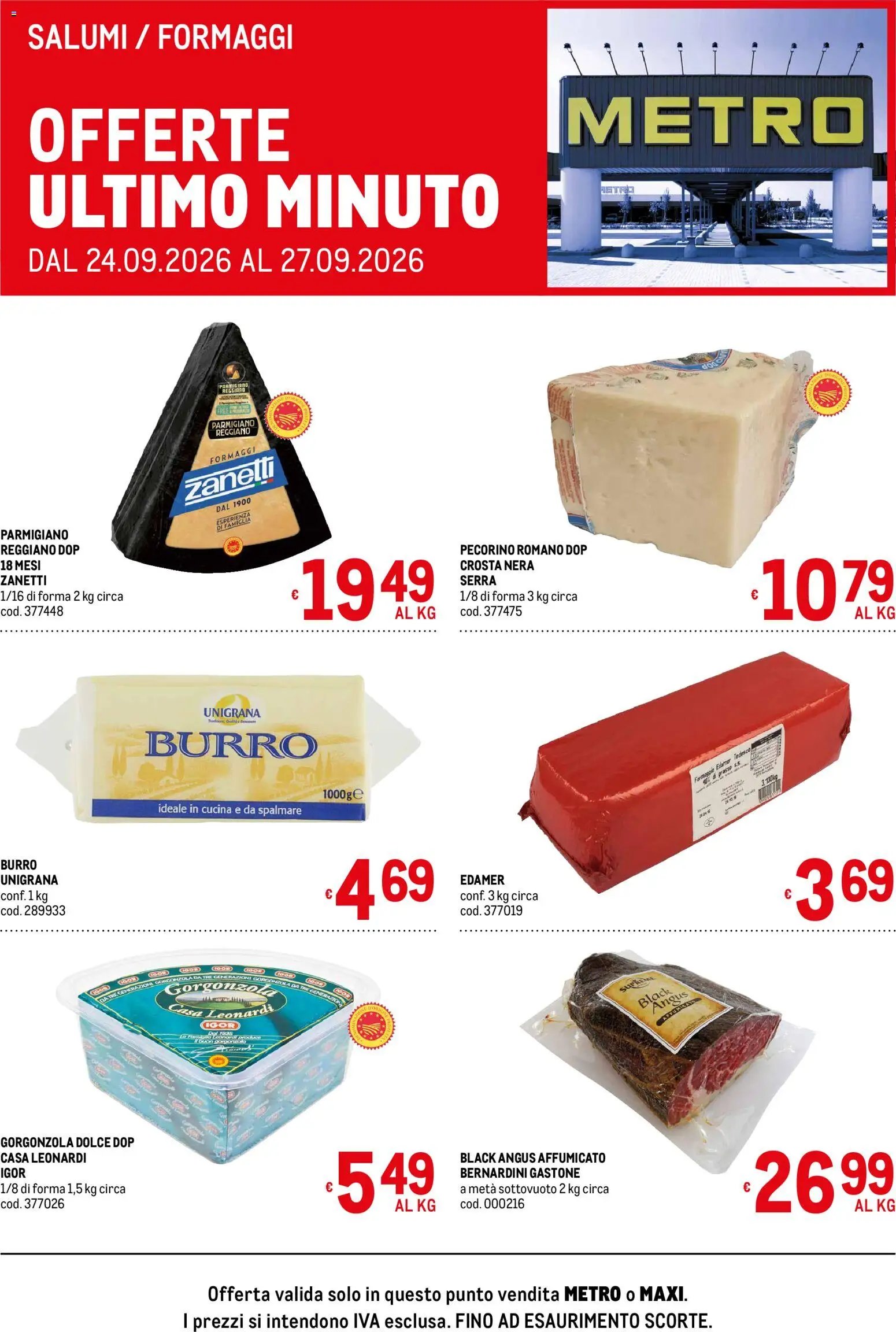 Metro volantino Offerte freschi