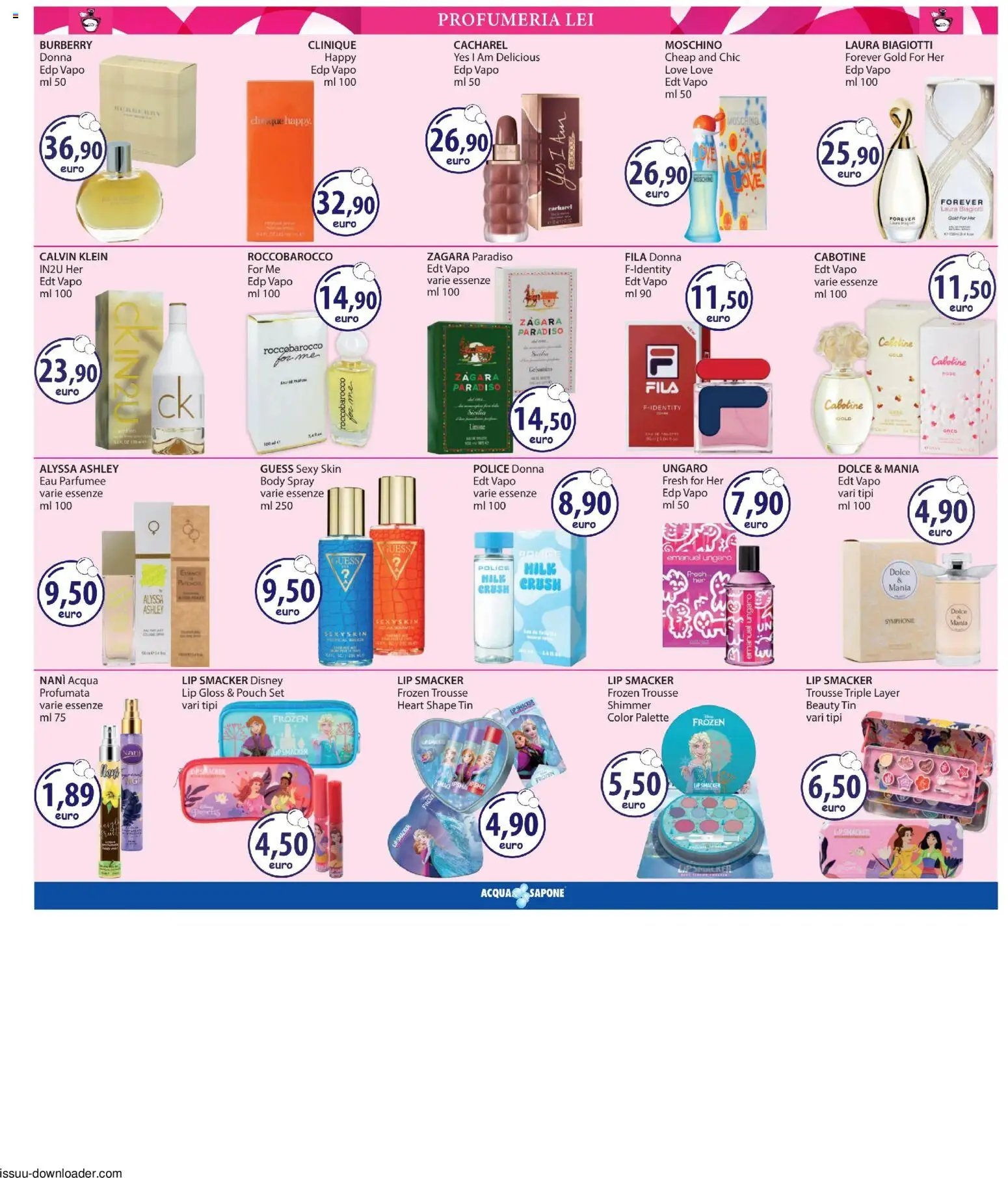 Acqua e Sapone volantino Catania