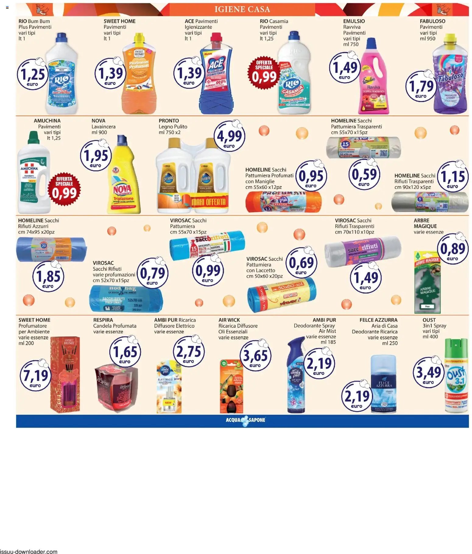 Acqua e Sapone volantino Catania